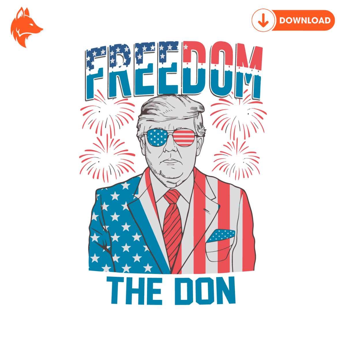 Free Freedom The Don Patriotic Trump SVG