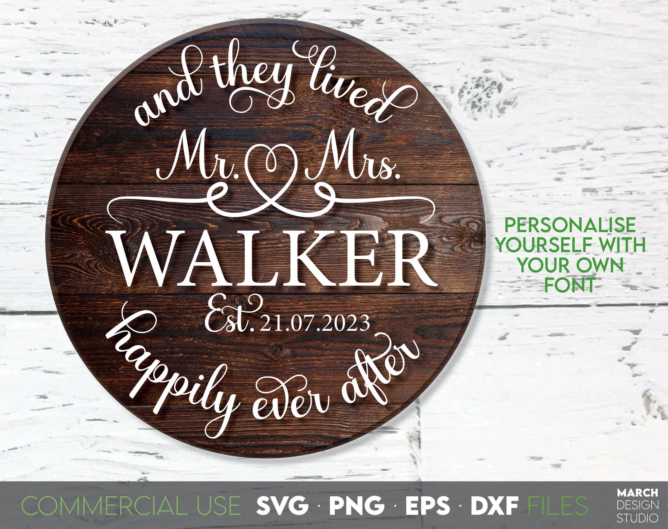 Mr and Mrs SVG | Wedding Spilt Monogram SVG | Wedding Welcome Sign SVG | Last Name Sign Svg | Laser Cut files | Cut Files For Cricut