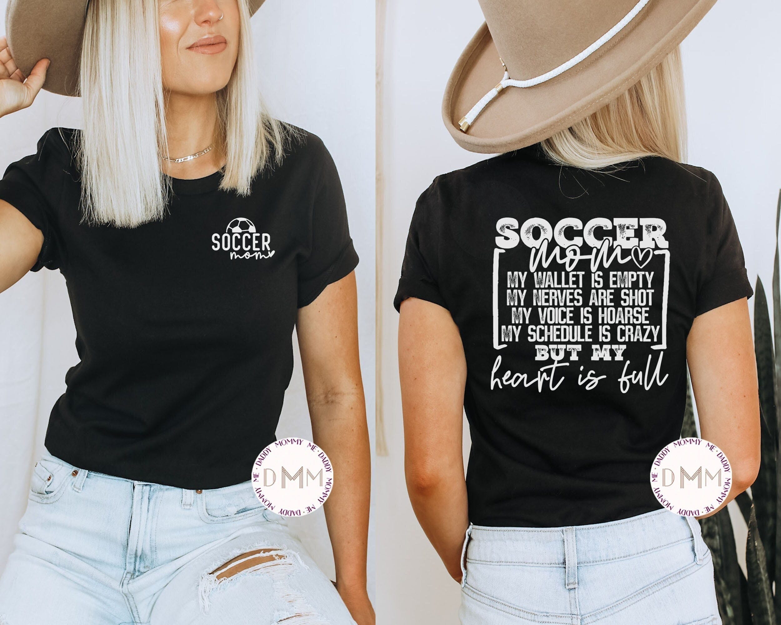 Soccer Mom Shirt Heart Is Full Shirt, Soccer Shirt For Mom, Funny Soccer Mom Shirt, Soccer Mom Life Shirt, Soccer Mama Tee Graphic Tees Mom