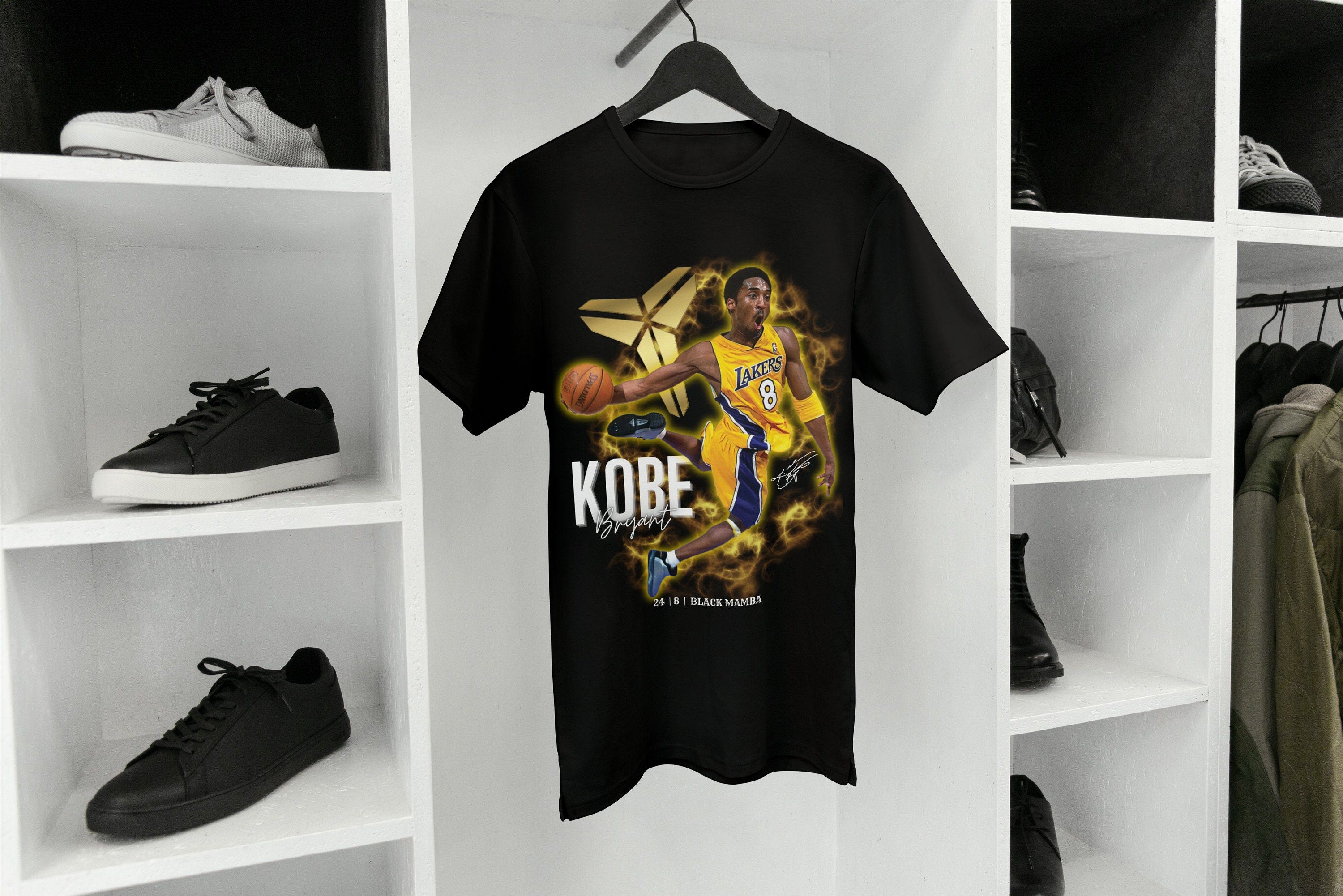 Kobe Bryant, #8, Lakers, T-Shirt Design Digital File, PNG file, ready to print, Athlete, Lakers, Sports