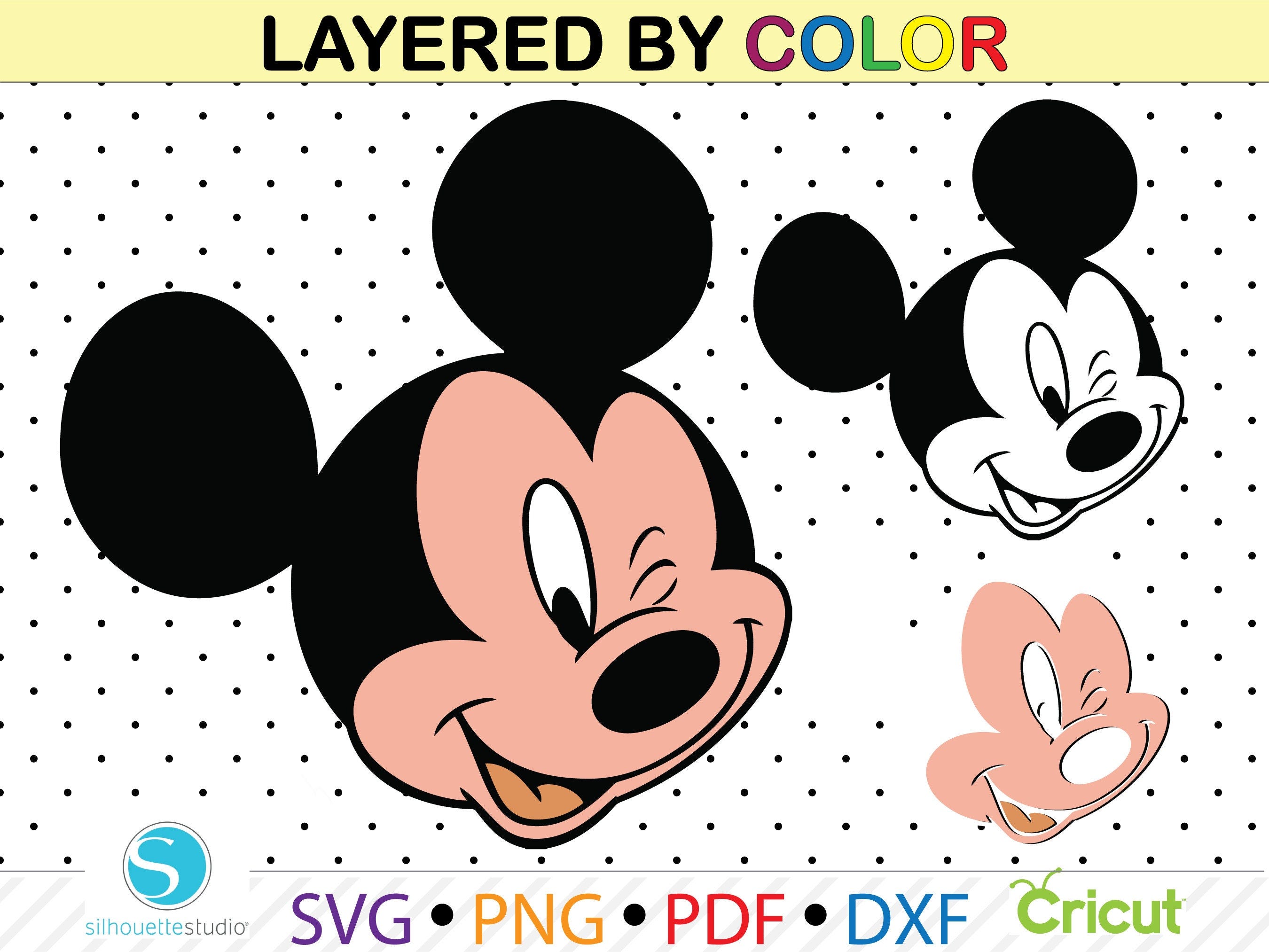 Mickey Mouse Head svg, Mickey Mouse Head cliparts png, mickey mouse head silhouette, mickey mouse for cricut, vector file, cutting files..