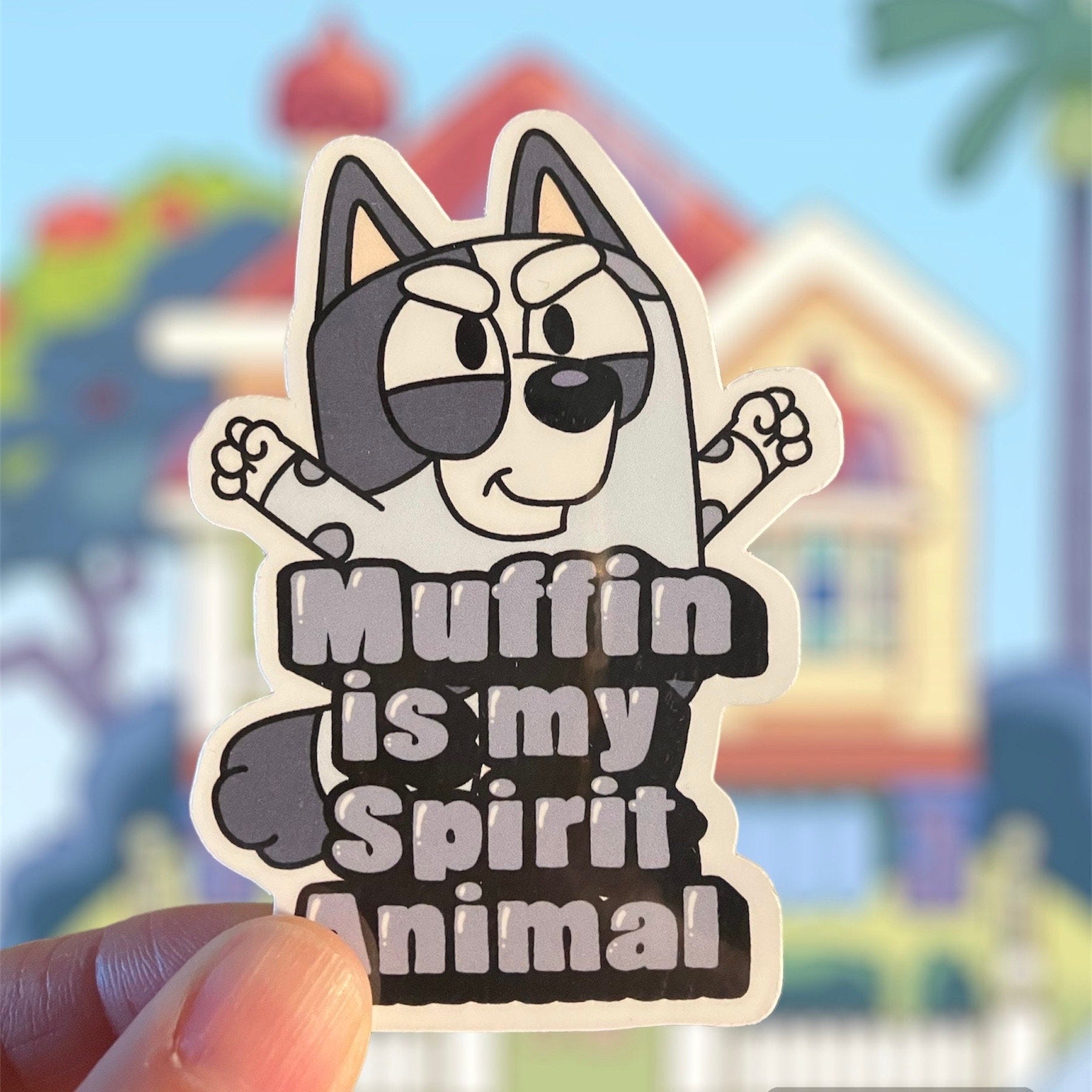 Muffin Spirit Animal Vinyl Decal for Laptop or Tumbler - Bluey - Disney