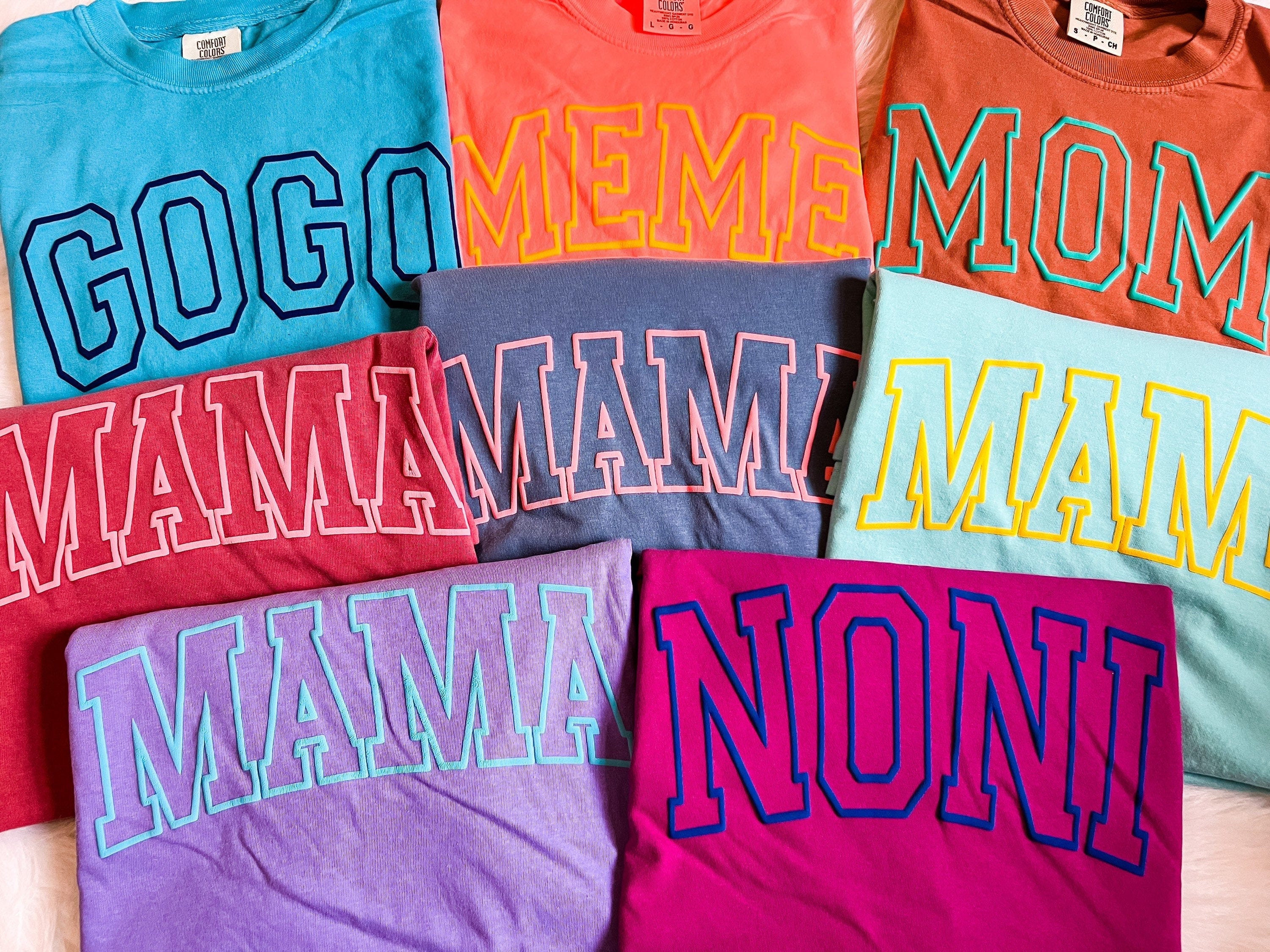 Mama Tshirt, Mama Puff Shirt, Cute Mom Shirts, Mama Tee, Mama Shirt, Mama Varsity Tshirt, Custom Mom Shirt, Mom Gifts, Gift for Her