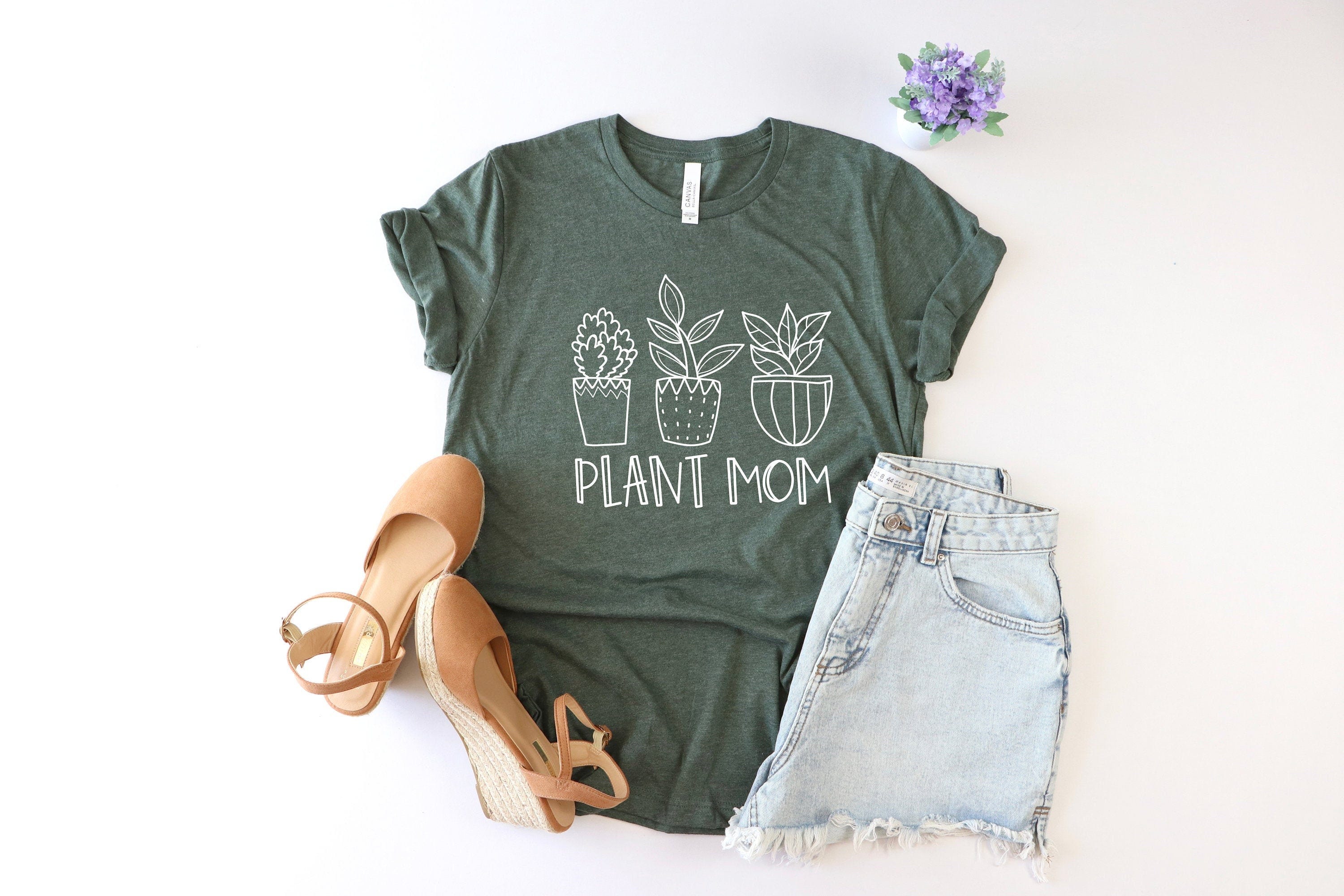 Plant Mom Shirt, Plant Mama, Plant Lady, Funny Graphic Tee, Plant Mom Gift, Funny Plant Shirt, Gardener shirt, Mom T-Shirt