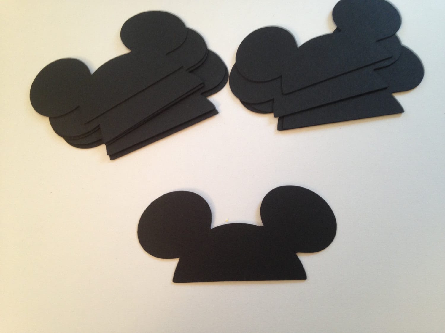 48 Large Mickey Mouse Ears Die Cut Punch Cutout Cupcake Topper Supplies Embellishment Scrapbook