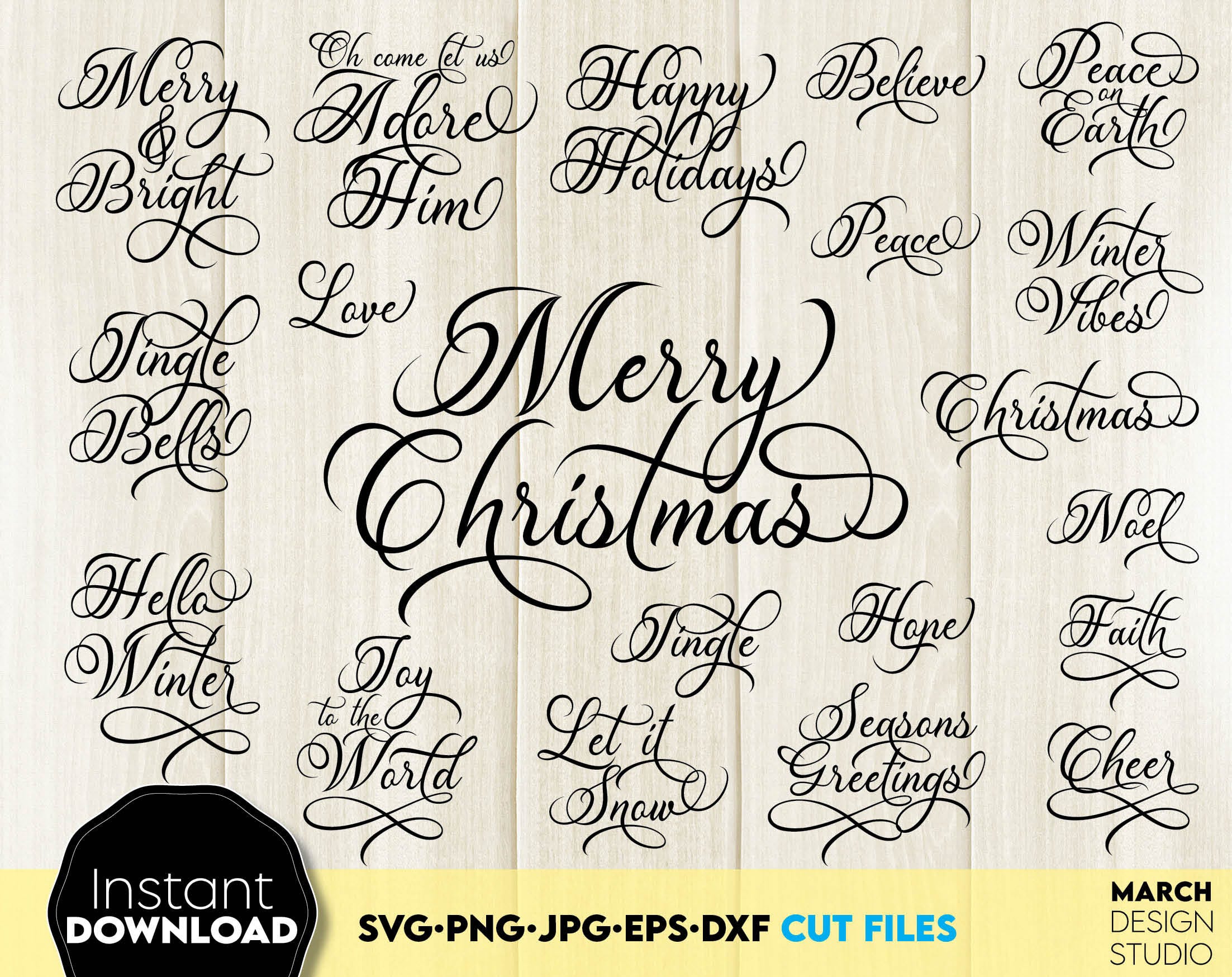 Christmas Saying SVG Bundle | Christmas SVG | Believe SVG | Holiday Saying Svg | Christian Christmas Svg | Christmas quote svg | Clipart Png
