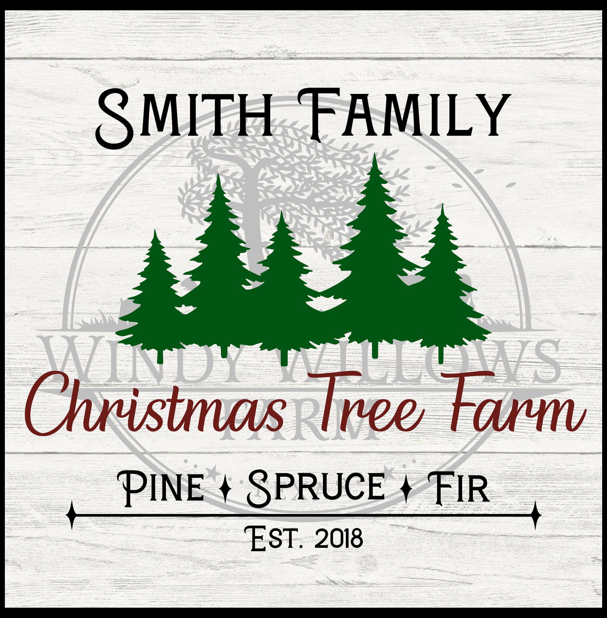 Christmas Tree Farm Personalize