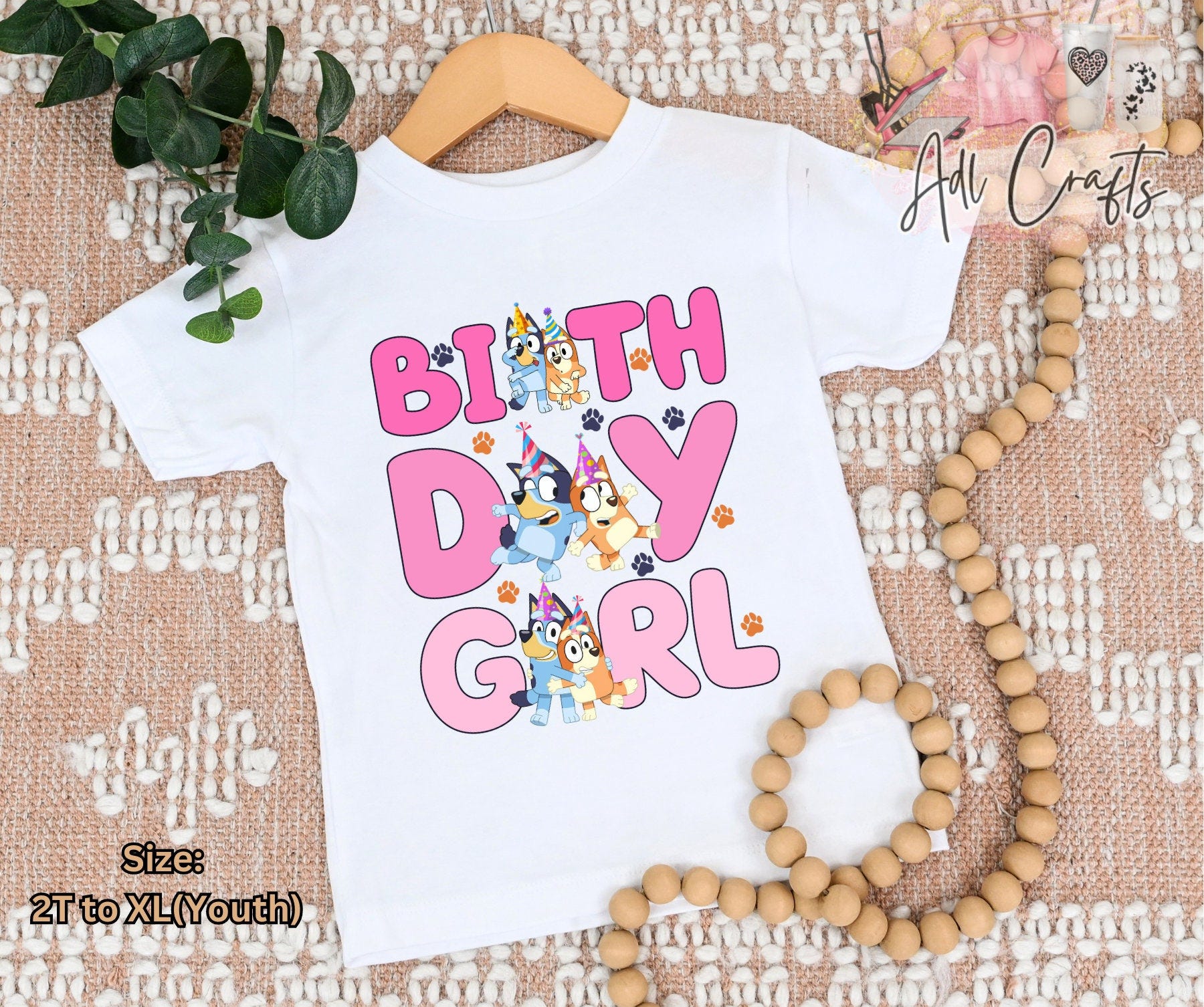 Bluey birthday Girl shirt | Custom shirt Birthday Girl Birthday | Bluey and Bingo Birthday shirt