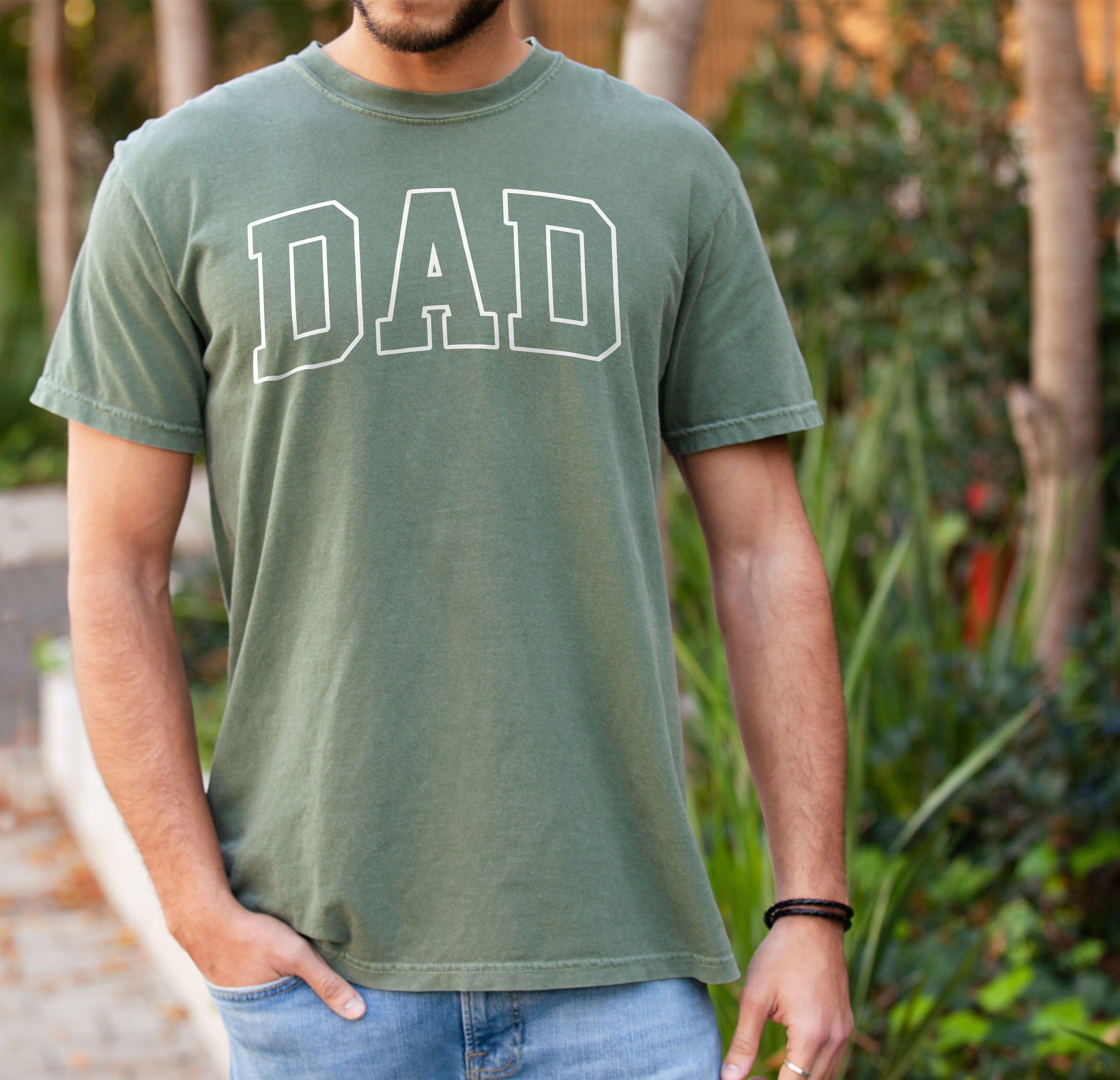 Comfort Colors Dad Shirt, Fathers Day Shirt, Trendy Daddy Shirt, Gift for New Dad, Custom Colors Men