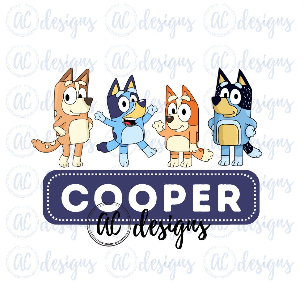 Heeler Fam Nameplate PNG/SVG *BUNDLE*