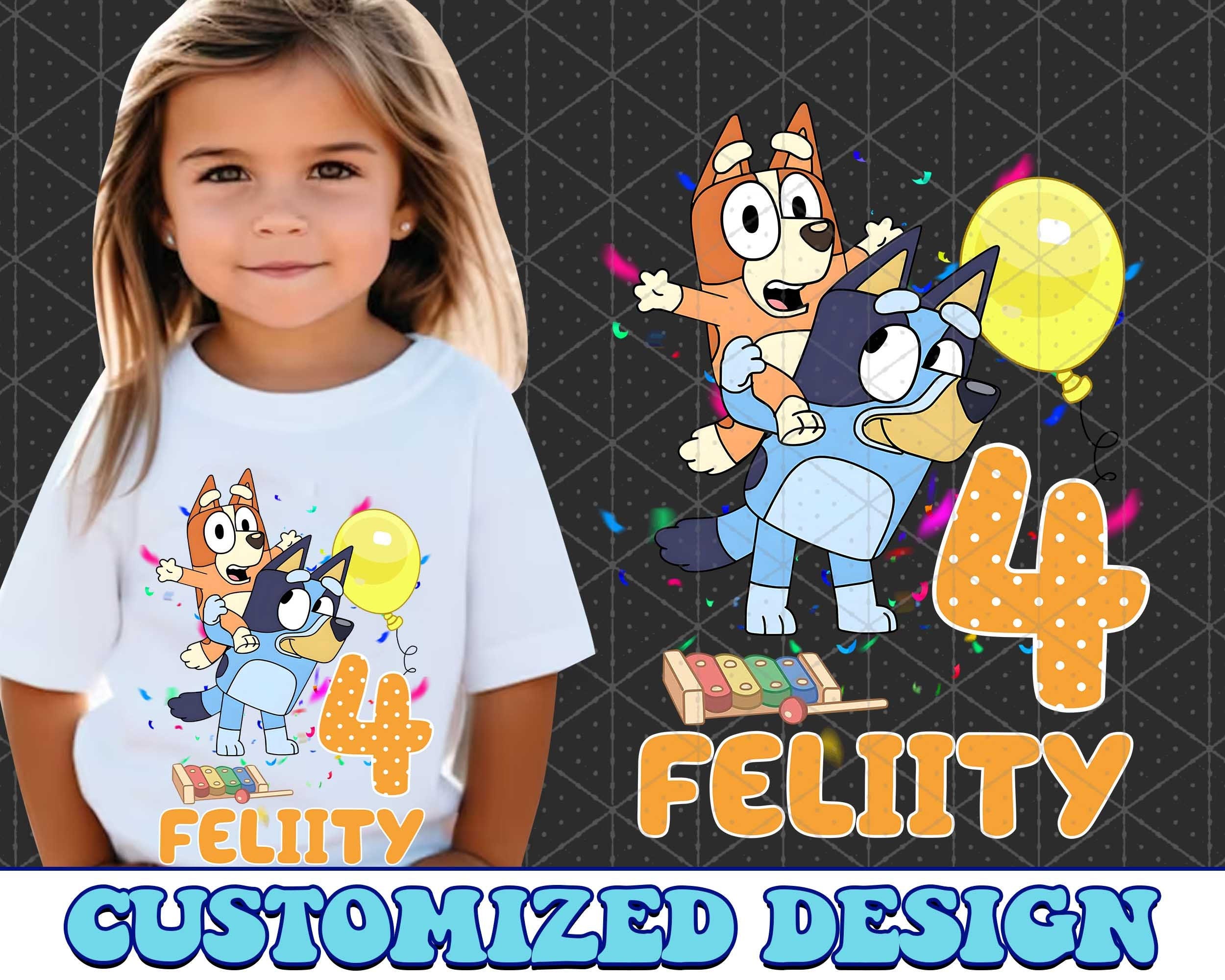 Customized Bluey Birthday PNG, Bluey Family PNG, Bluey The Eras Tour Png, Bluey Bingo Png, Bluey Mom Png, Bluey Dad Png, Bluey Friends