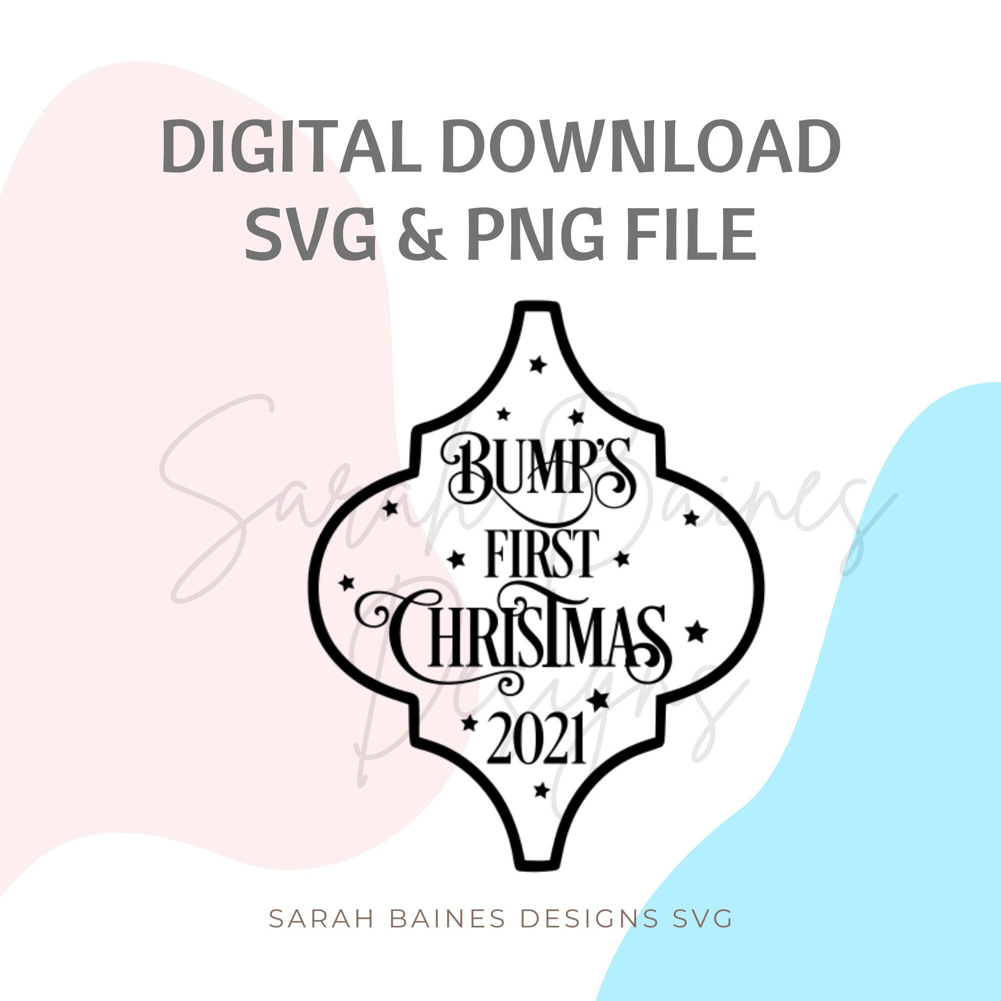 Bumps first christmas svg file, Christmas svg, desire pro svg, Christmas png, Cricut cut files