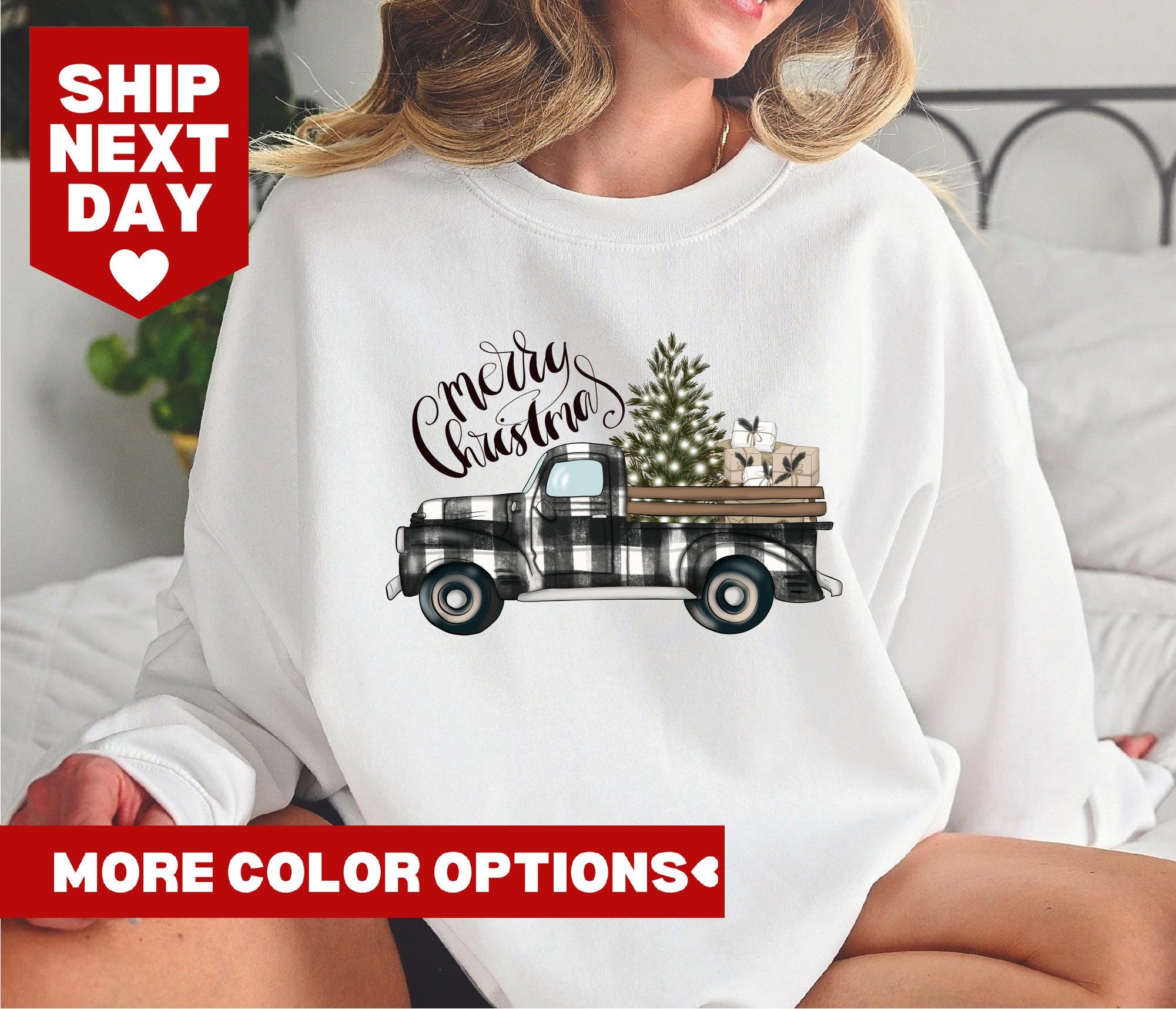 Farm Fresh Christmas Trees Truck Shirt, Christmas Shirt, Christmas Family, Christmas Truck Family Shirts, Red Truck Shirt, Christmas Gift