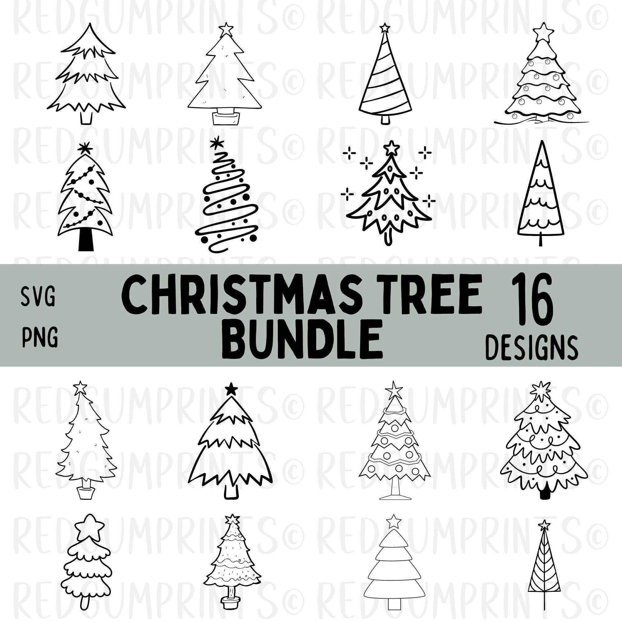 Christmas Tree SVG, Cricut Cut Files, Tree svg, Cricut, Christmas svg, Digital Download, Silhouette, PNG, SVG, Typography, svg Bundle, Xmas