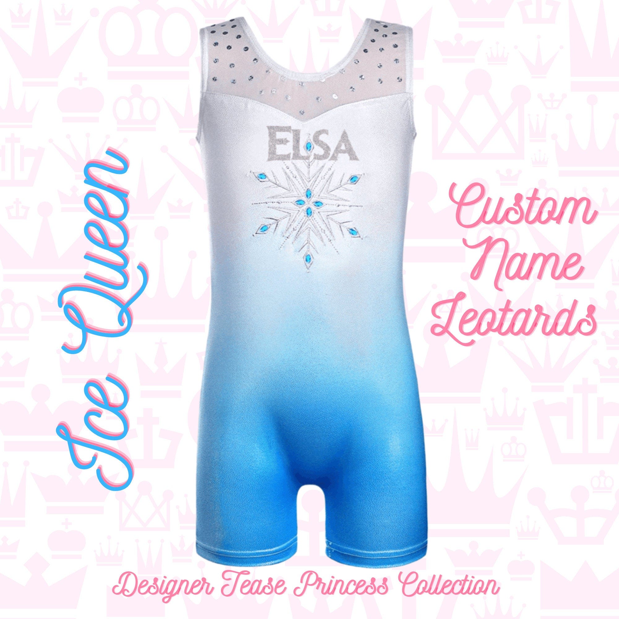 Ice Queen Leotard | Gymnastics Leotard | Dance Costume | Dance Outfit | Personalized Dance | Dance Gift | Girls Leotard Dance | Frozen