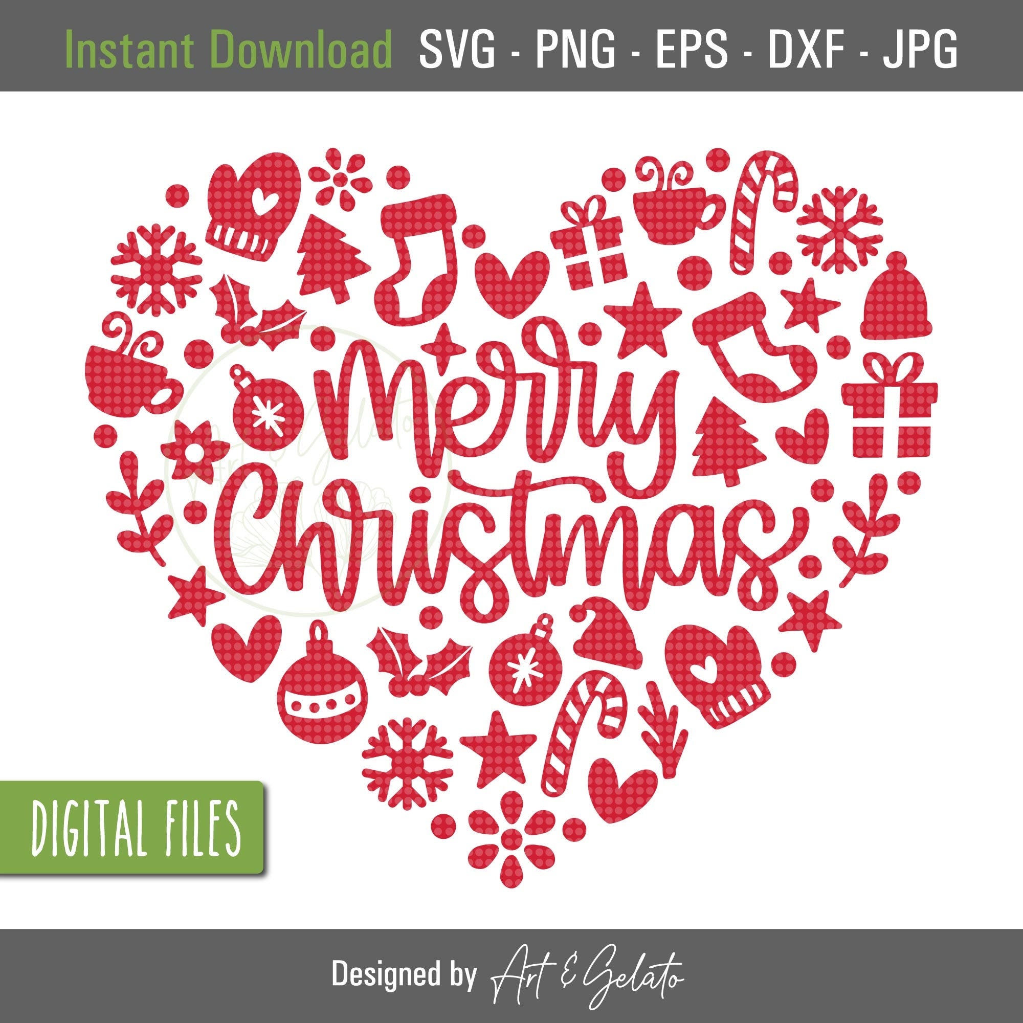 Merry Christmas Heart SVG, Christmas Pattern Heart SVG, Christmas Shirt SVG, Heart Svg, Christmas doodles, Christmas love, Christmas Decor