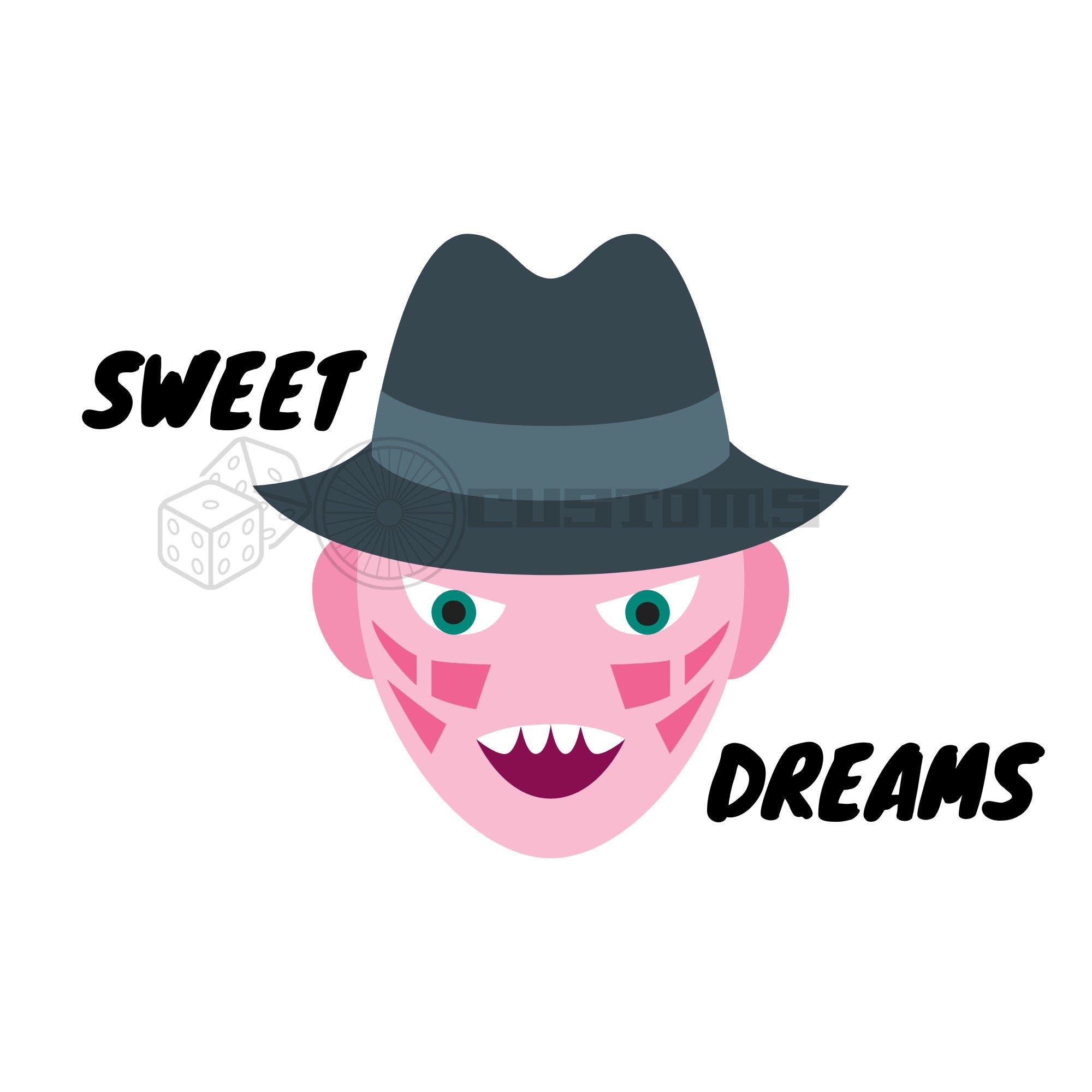 Sweet Dreams Funny Horror Movie SVG Instant Download
