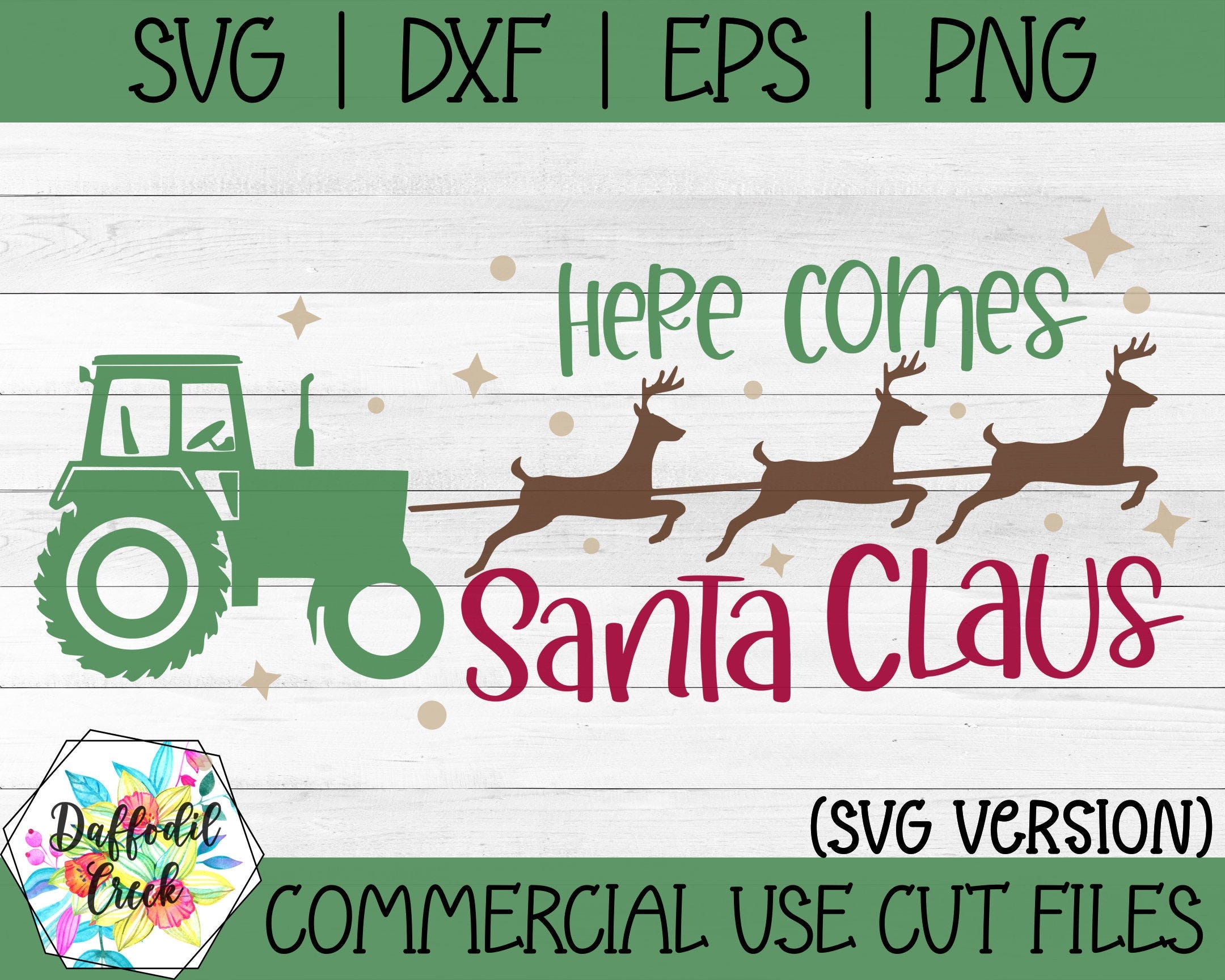 Farm Christmas SVG | Boys Christmas SVG | Christmas Tractor SVG