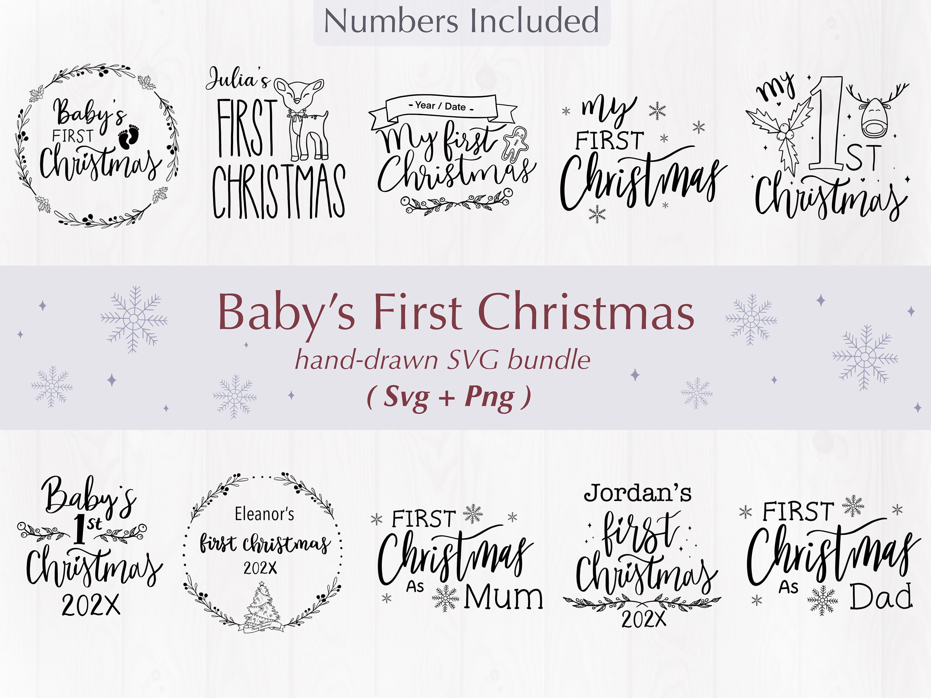 Baby’s first Christmas svg bundle | My first Christmas svg | First Christmas svg | baby’s first Christmas svg | ornament svg