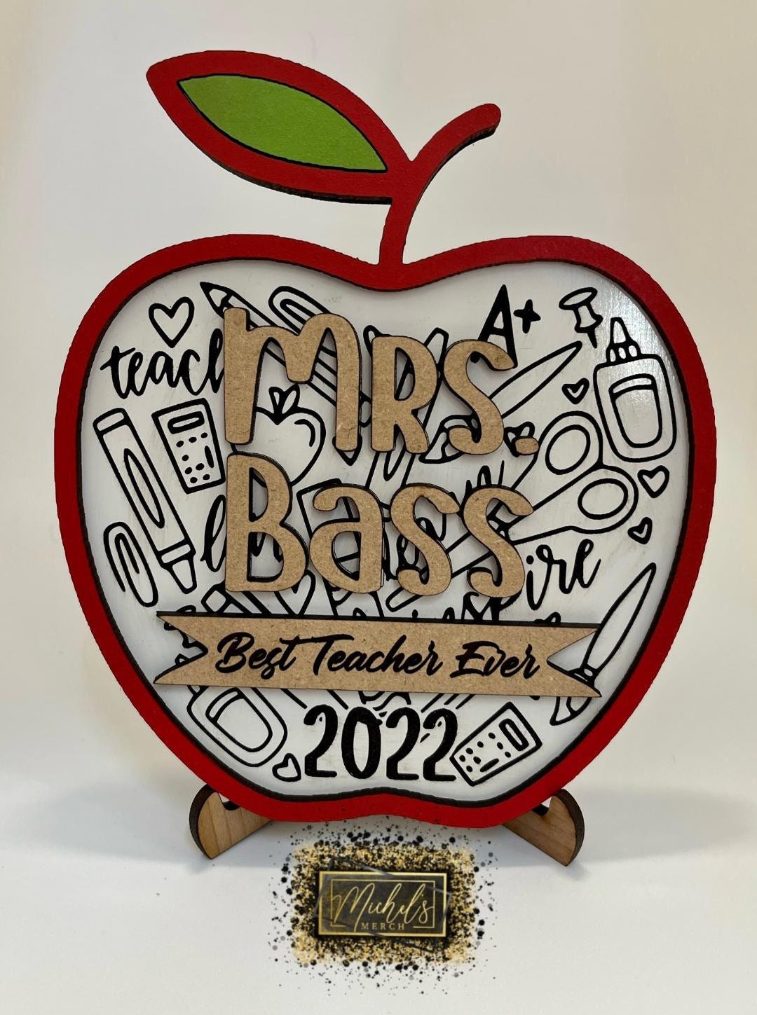 Teacher Apple Plaque - Expansion Pack Years 2023-2025 - SVG File only