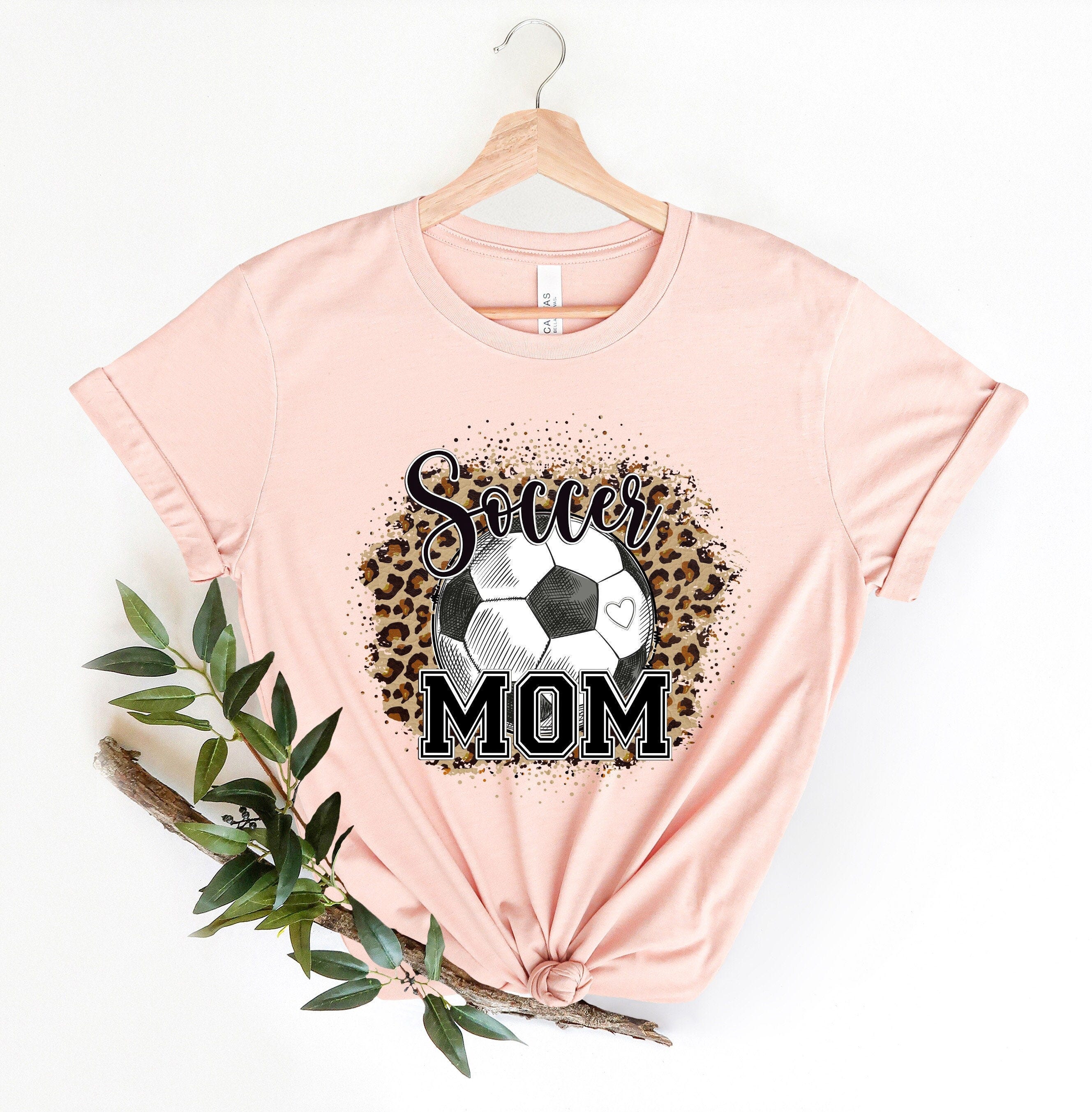 Soccer Mom Shirt, Soccer Mom Leopard Shirt, Game Day Mom Shirt, Gift For Soccer Mom, Happy Mothers Day Shirt, Mothers Day Shirt