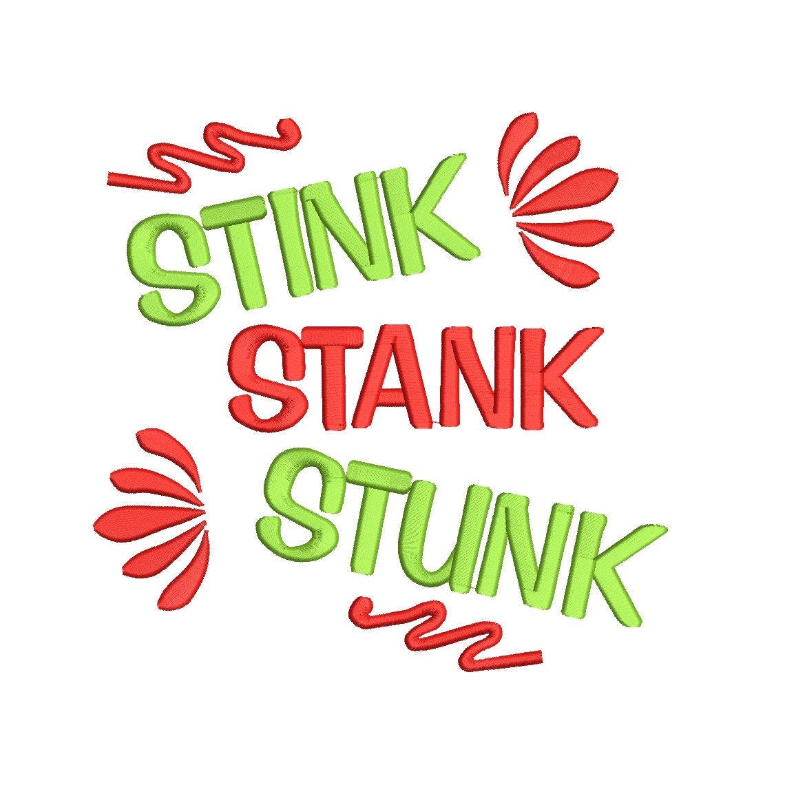 Stink Stank Stunk Embroidery Design, Christmas Grinch Machine Embroidery Design, Instant Download