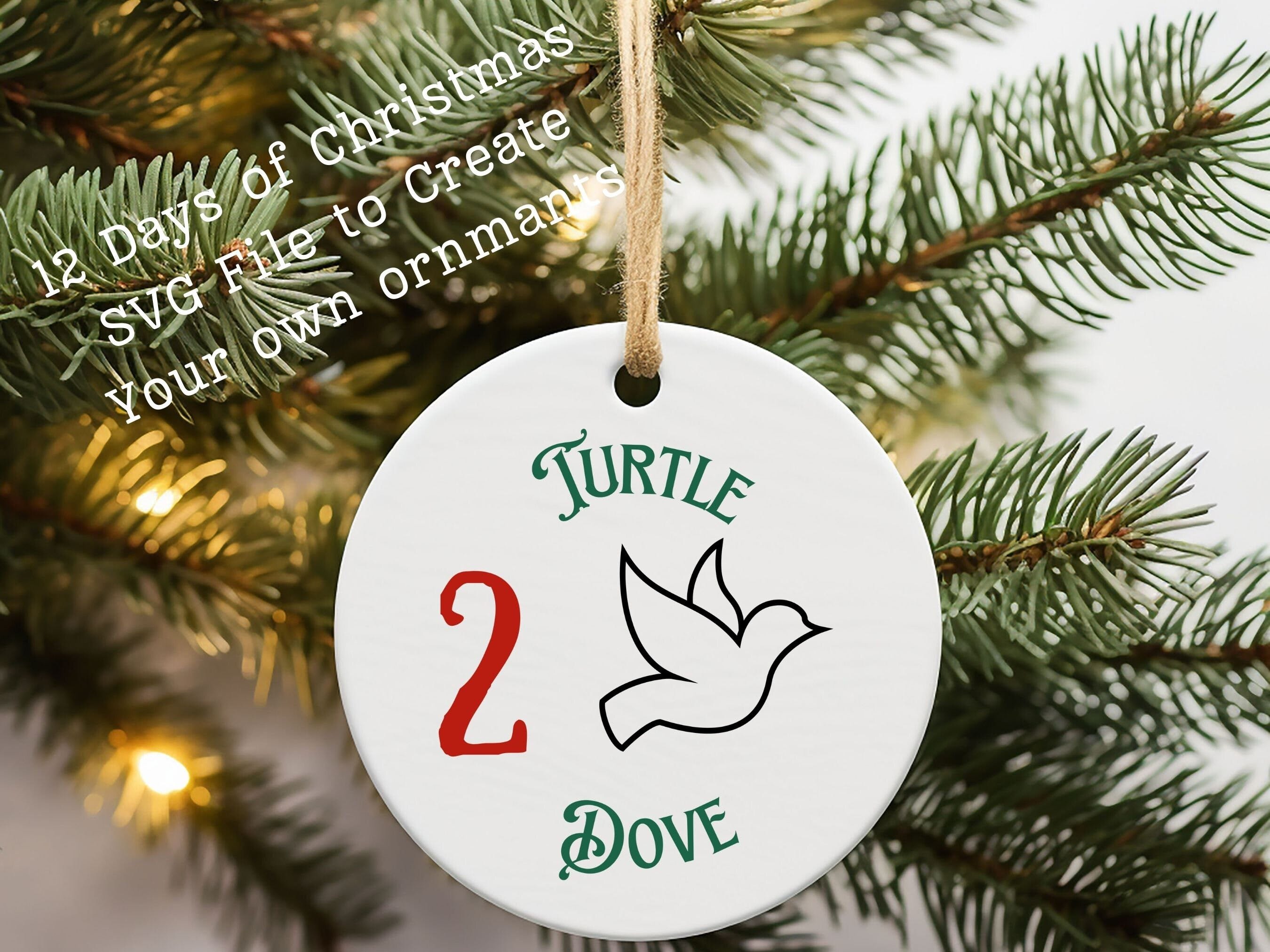 12 Days of Christmas Ornaments,  12 Days of Christmas, 12 Days of Christmas Ornaments SVG Bundle, Christmas Countdown