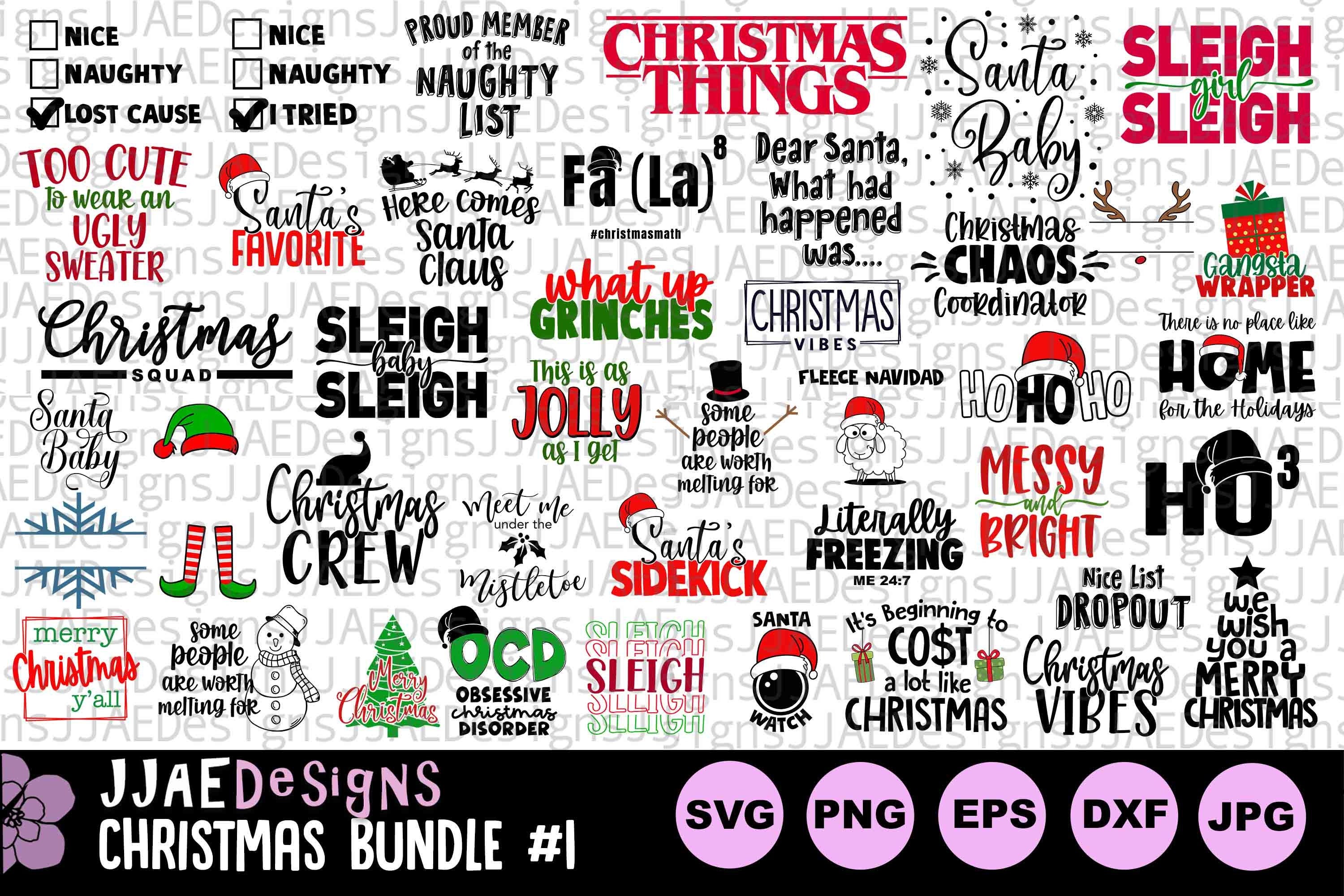 Christmas SVG, Funny Christmas svg, Christmas svg for shirt, christmas svg bundle File for Cricut Silhouette, svg, dxf, pdf, png, eps, jpg