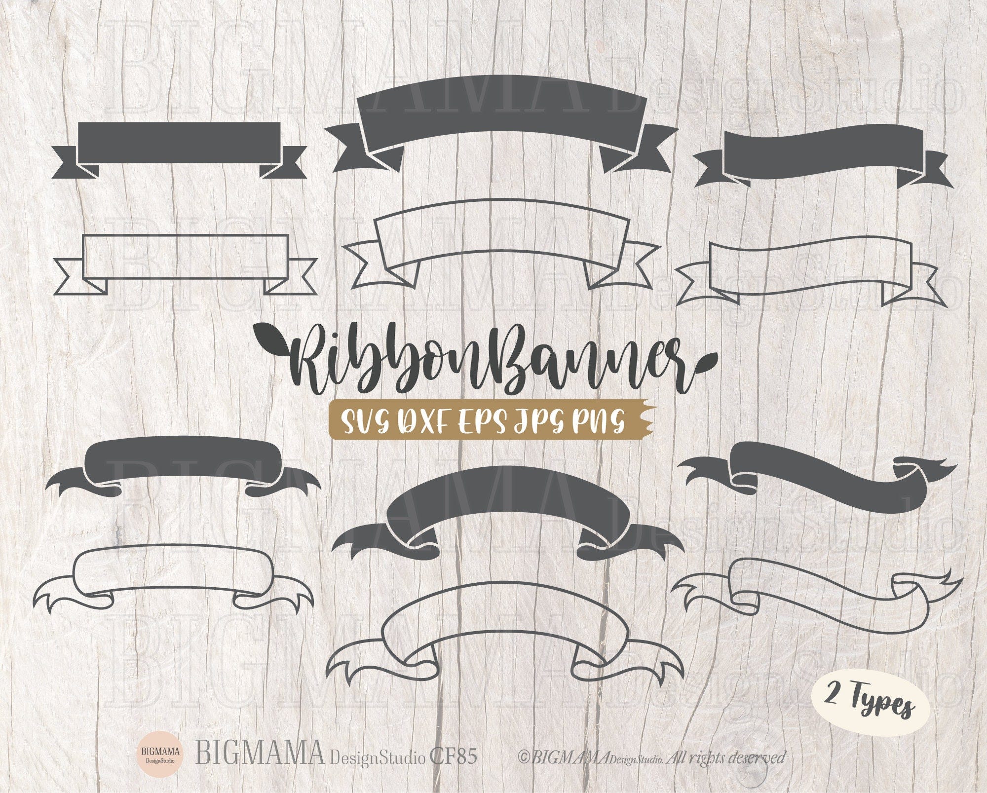 Ribbon Banner SVG,Frame DXF,Label,Scroll,Cut File,PNG,Cricut,Silhouette,Commercial use,Instant download_CF85