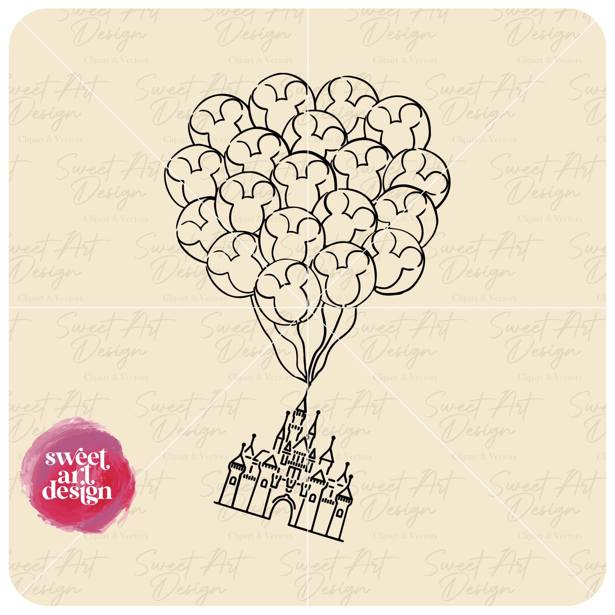 Adventure Is Out There SVG, Up The Movie SVG, Ballons Castle SVG, Customize Gift Svg, Vinyl Cut File, Svg, Pdf, Jpg Printable Design File