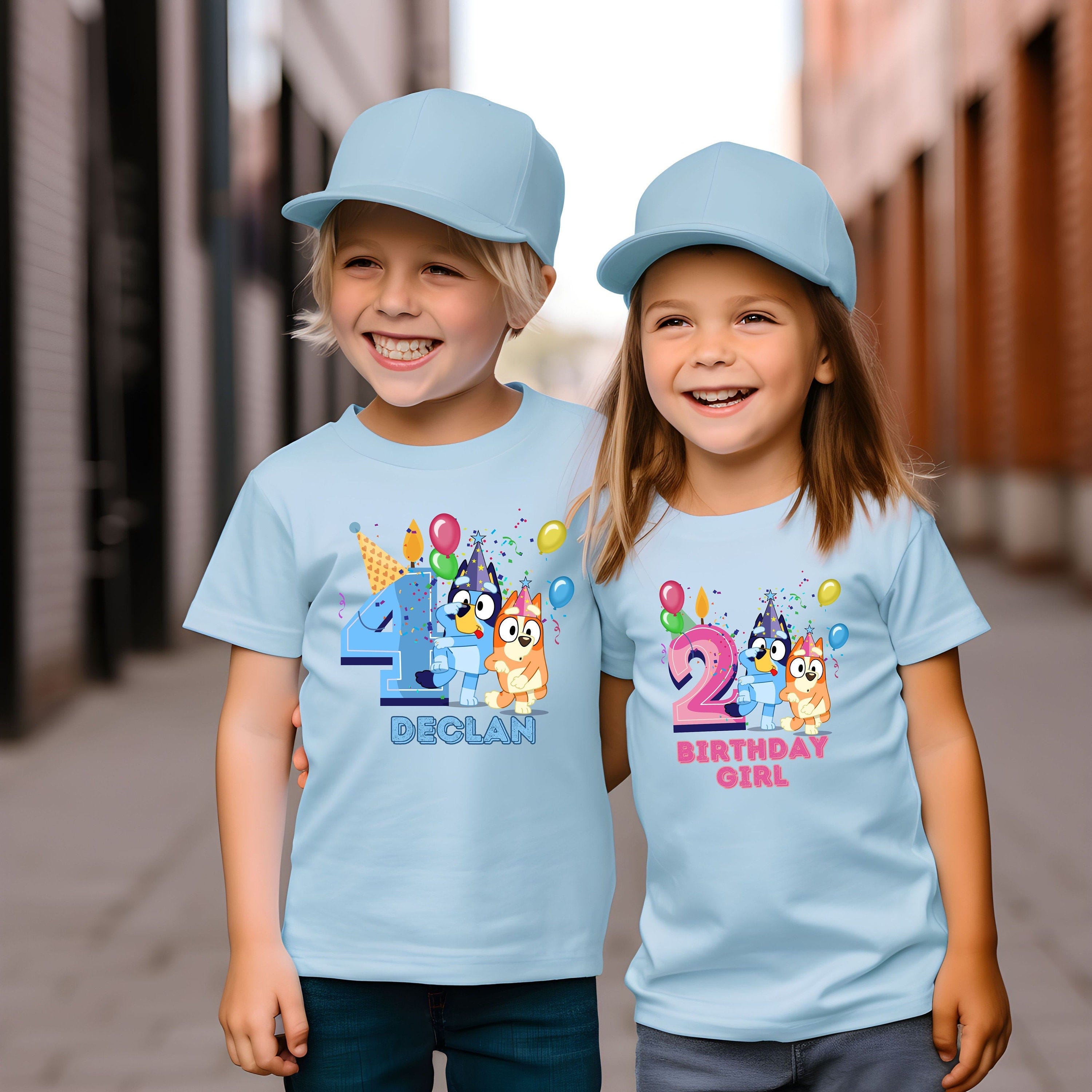 Personalized Bluey Birthday Shirt,Bluey Family Matching Shirts,Bluey Bingo Tee, Custom Bluey Birthday Shirt, Bluey Toddler Boy Girl shirt