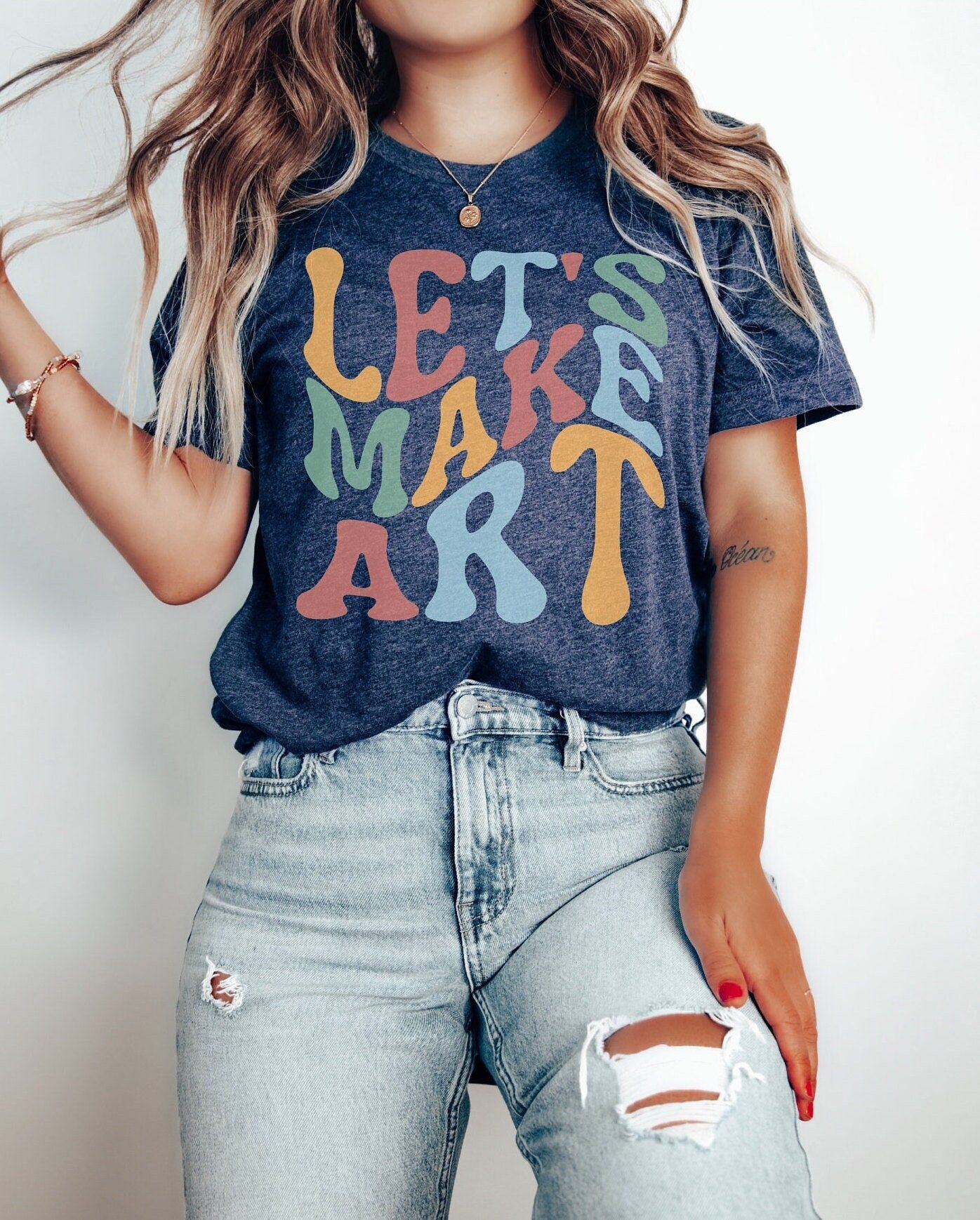 Lets Make Art, Art Teacher Shirt, Gift for Art Teacher, Art Teacher Tshirt, Art Teacher Gift, Art Teacher Tee, Art Shirt, Custom Art Teacher