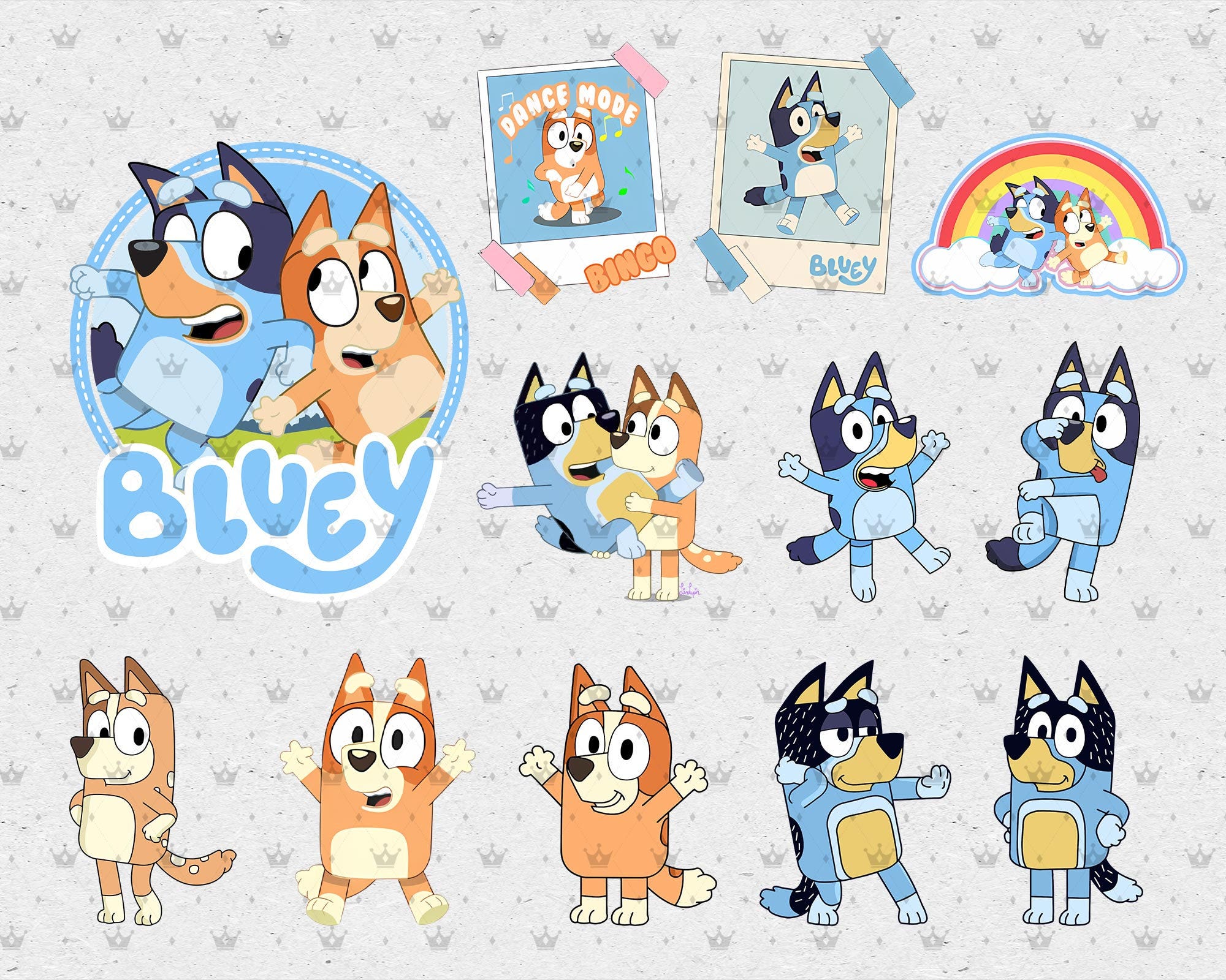 Bluey PNG, Bluey Bingo, Bluey Characters png, Bluey Bundle, Bluey Shirt, Bluey Dad Shirt