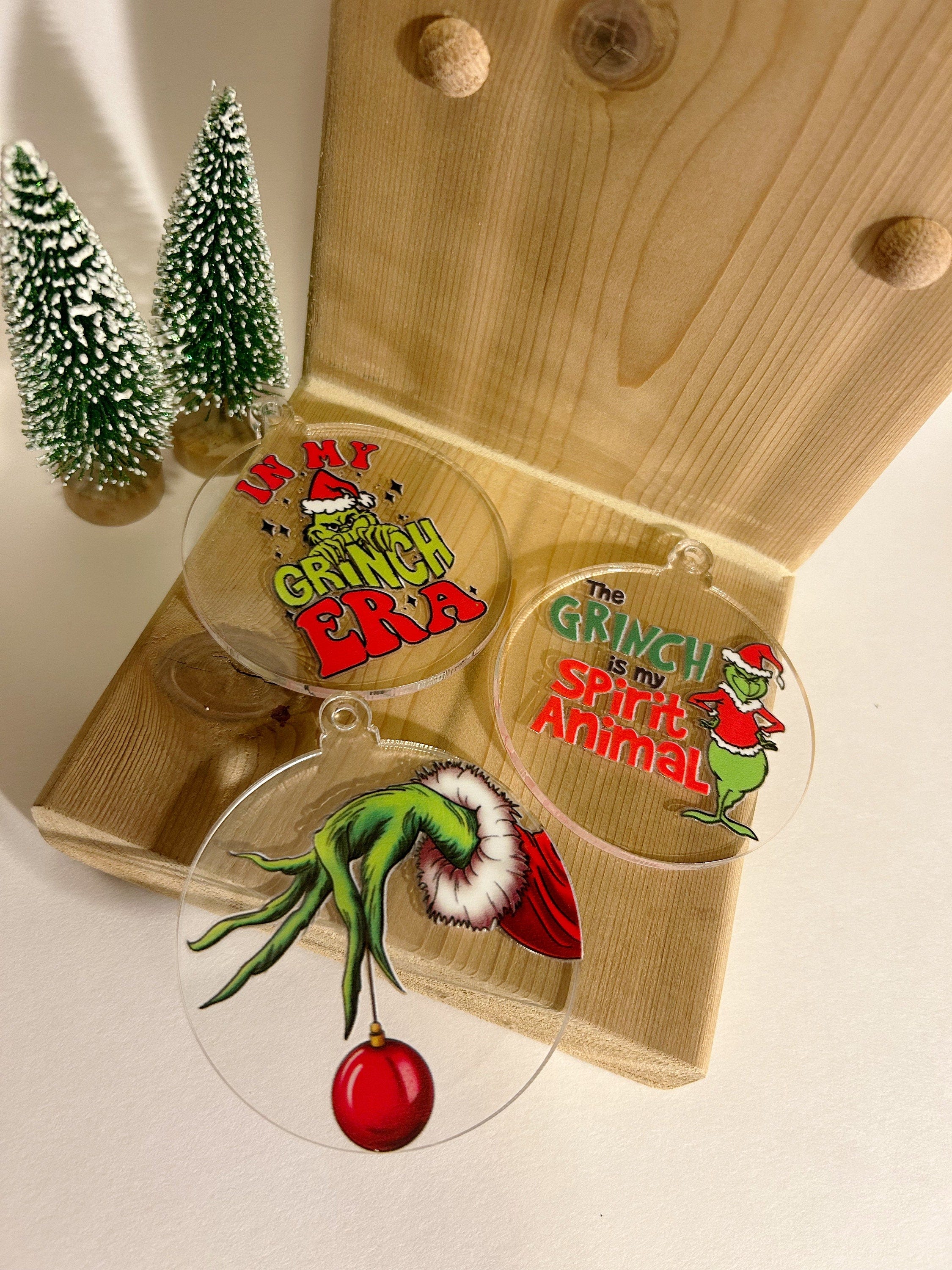 christmas ornaments | ornaments | grinch | grinch ornament | aesthetic | christmas gift | teacher gift | co worker | grinchmas