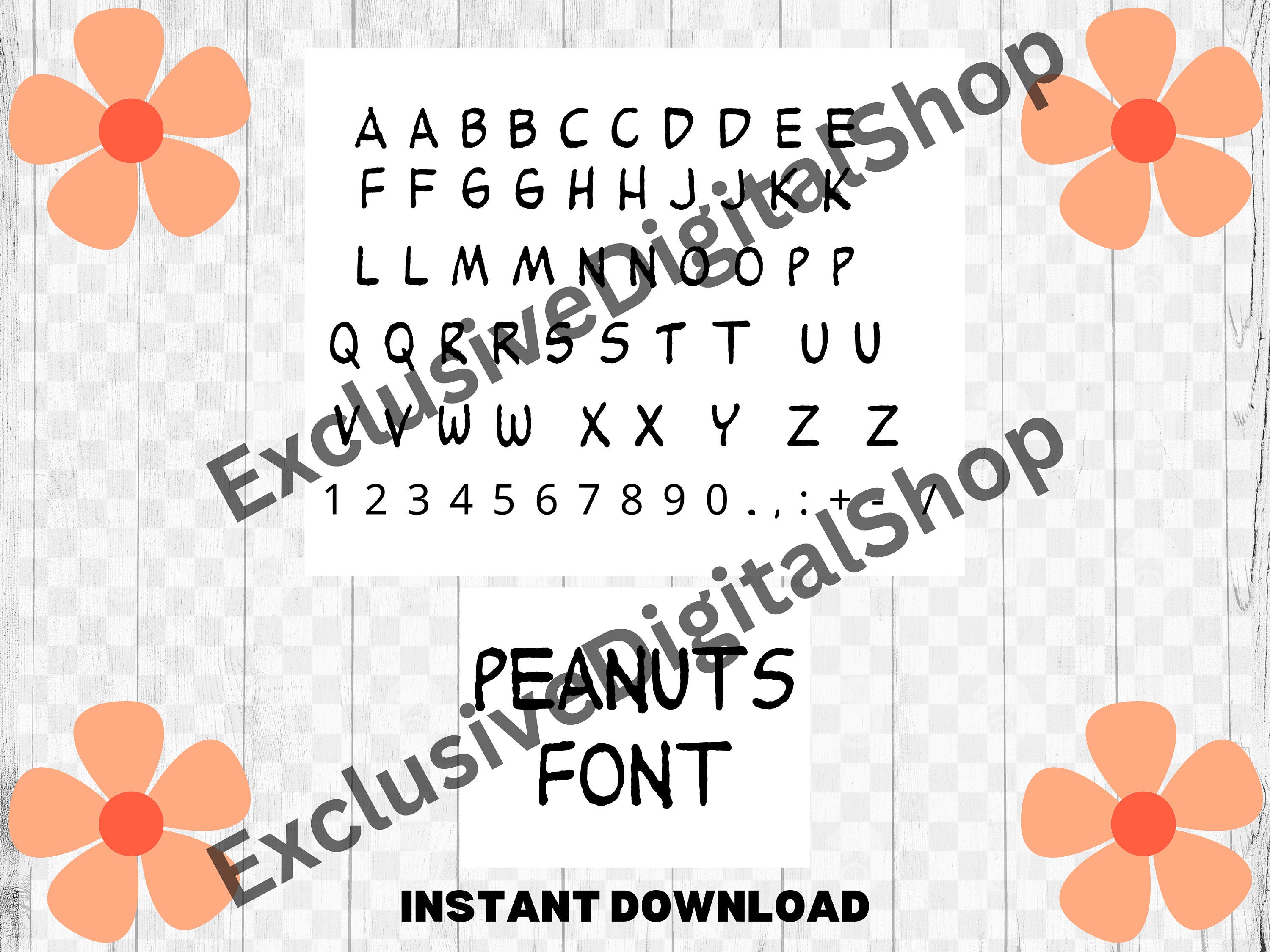 Peanuts font alphabet,  Cut File - Digital Download svg png Design For Cricut or Silhouette Cut File Instant Vector