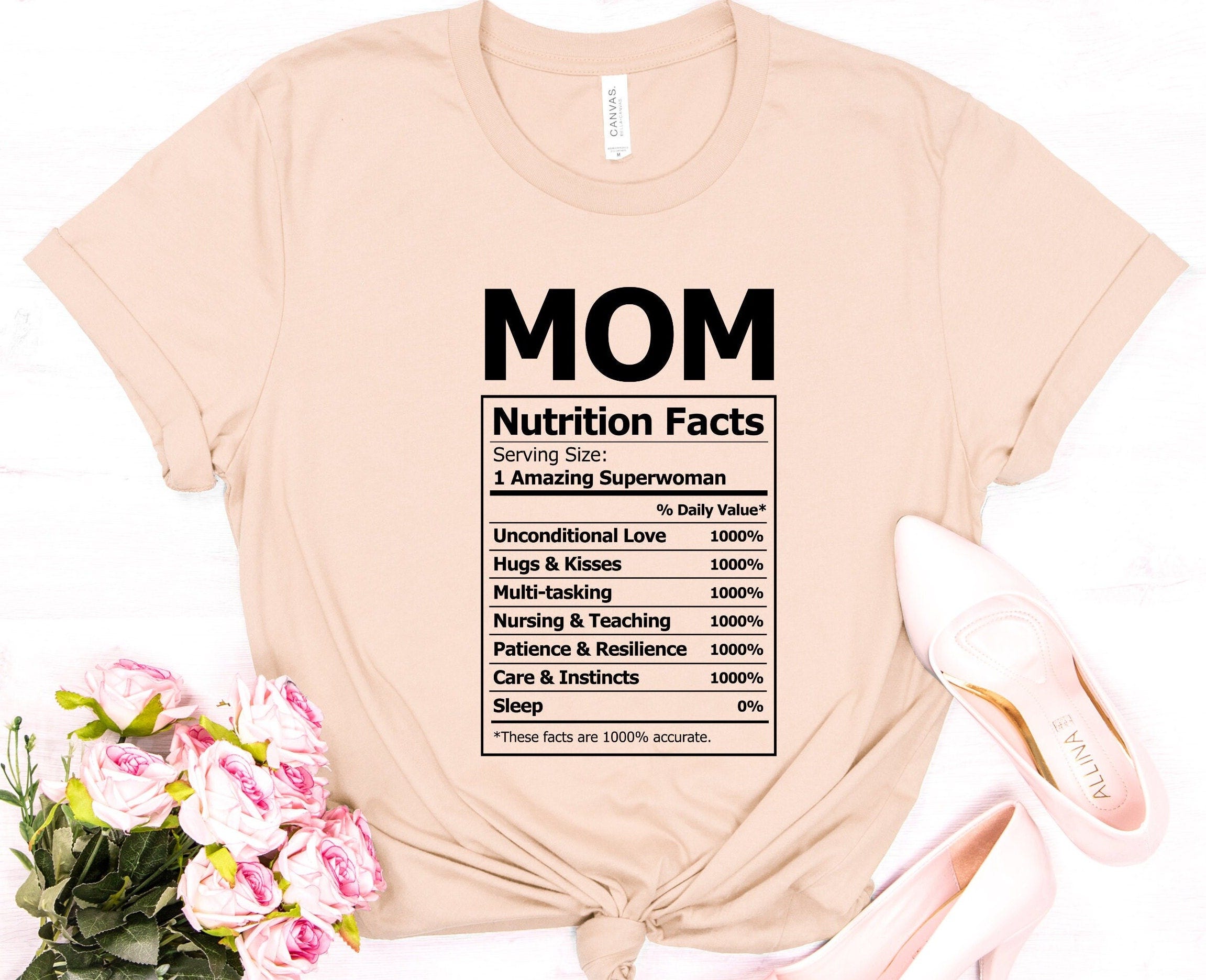 Mom Nutrition Facts Shirt, Funny Mom Shirt, Mom Shirt, Mom Life Shirt, Mothers day shirt