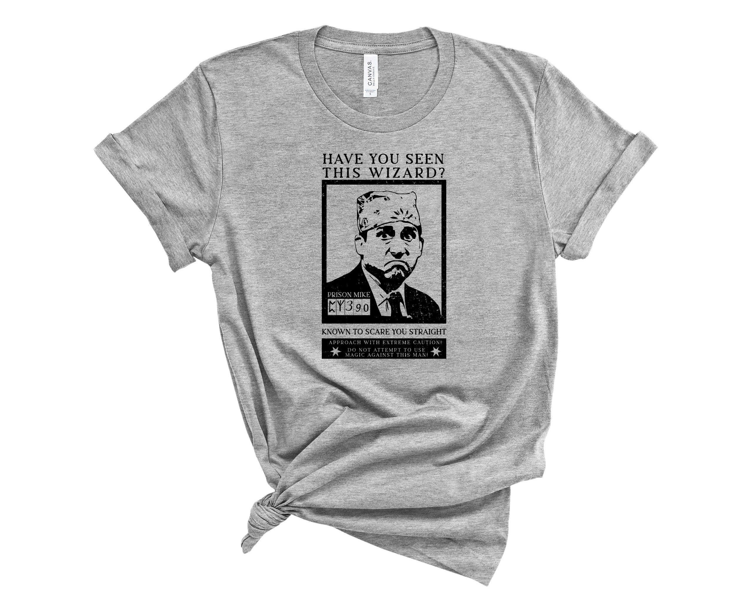 Prison Mike Dangerous Wizard Universal Studios Shirt, Wizard World Shirt,The Office Shirt, Michael Scott Shirt, Disney Shirt for Man