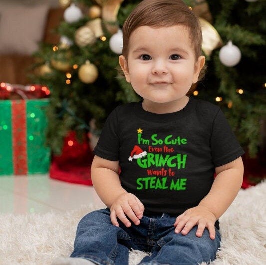 So cute even the grinch wants to steal me onesie, toddler shirts, christmas onesie, christmas toddler shirts, grinch, cute christmas shirts