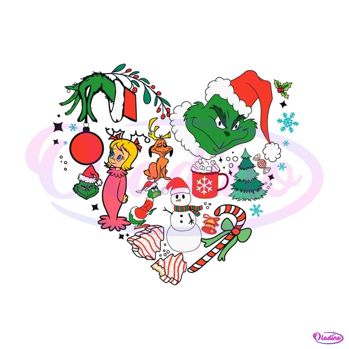 Free Funny Christmas Grinch Characters SVG