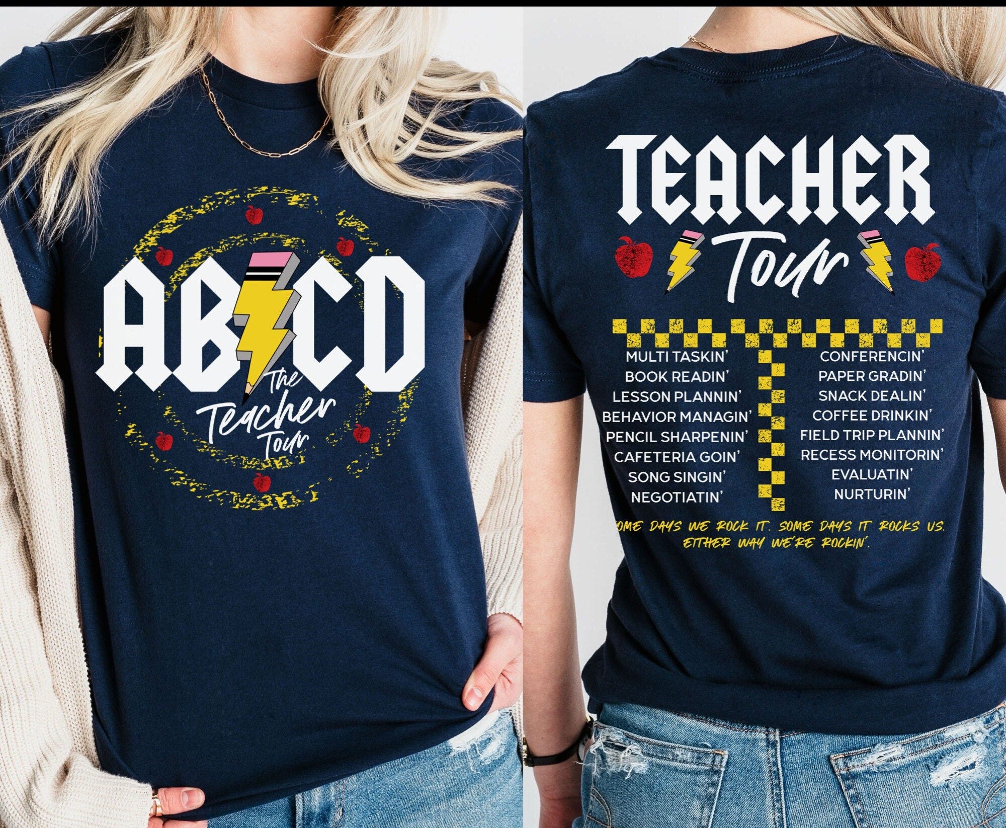 Teacher Shirt, ABCD Teacher Tour Shirt, Back To School Shirt, End of Year Shirt, Teacher Gift, Kindergarten Teacher Shirt, Elementary School