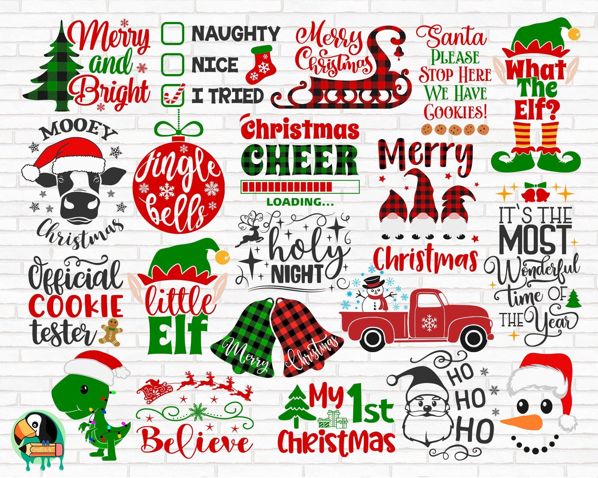 Christmas SVG Bundle, Christmas Svg, Holiday Svg, Winter Svg, Christmas Sign Svg, Christmas Quotes, Cut File, Cricut, Silhouette, PNG