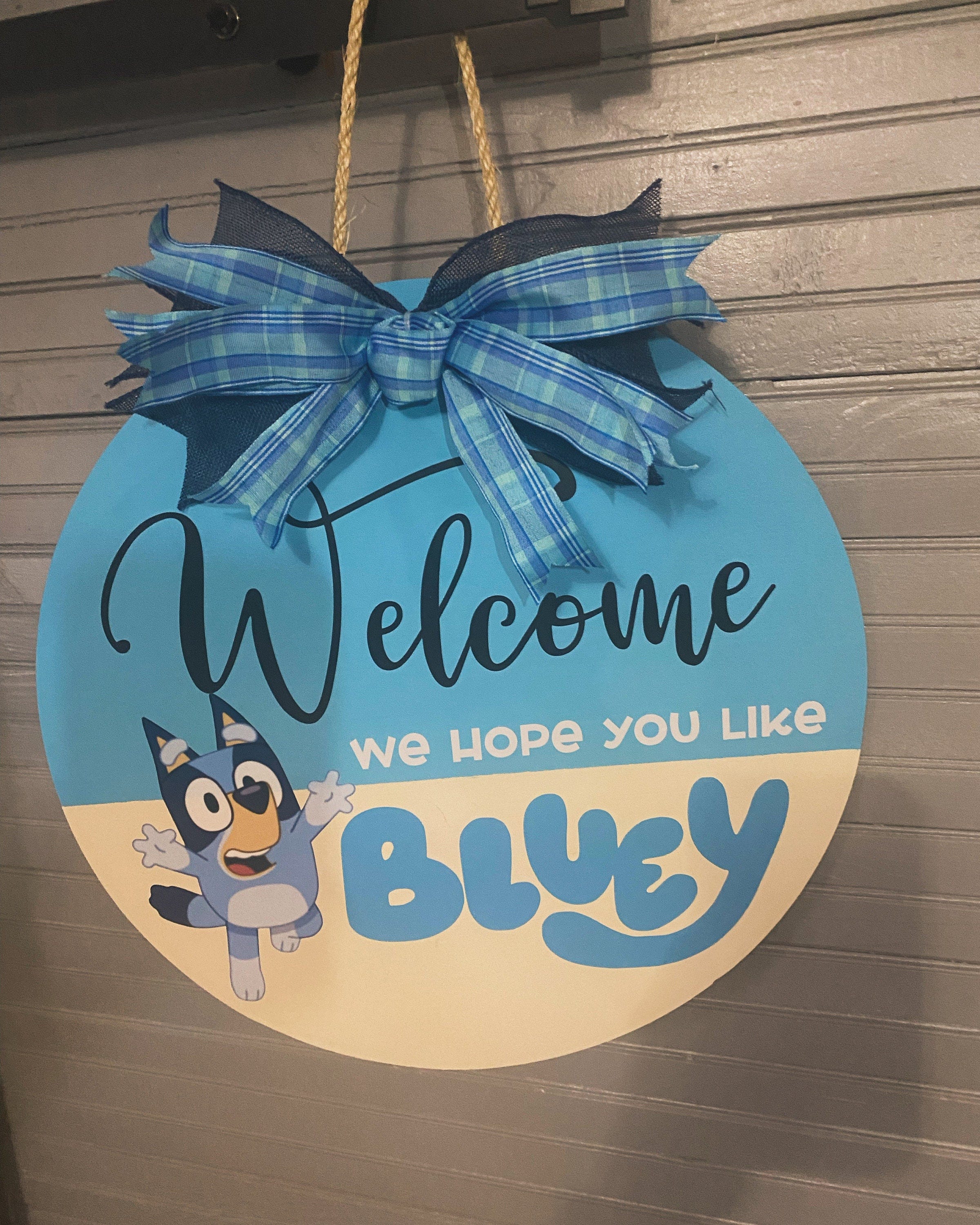 Bluey Door Hanger Wreath