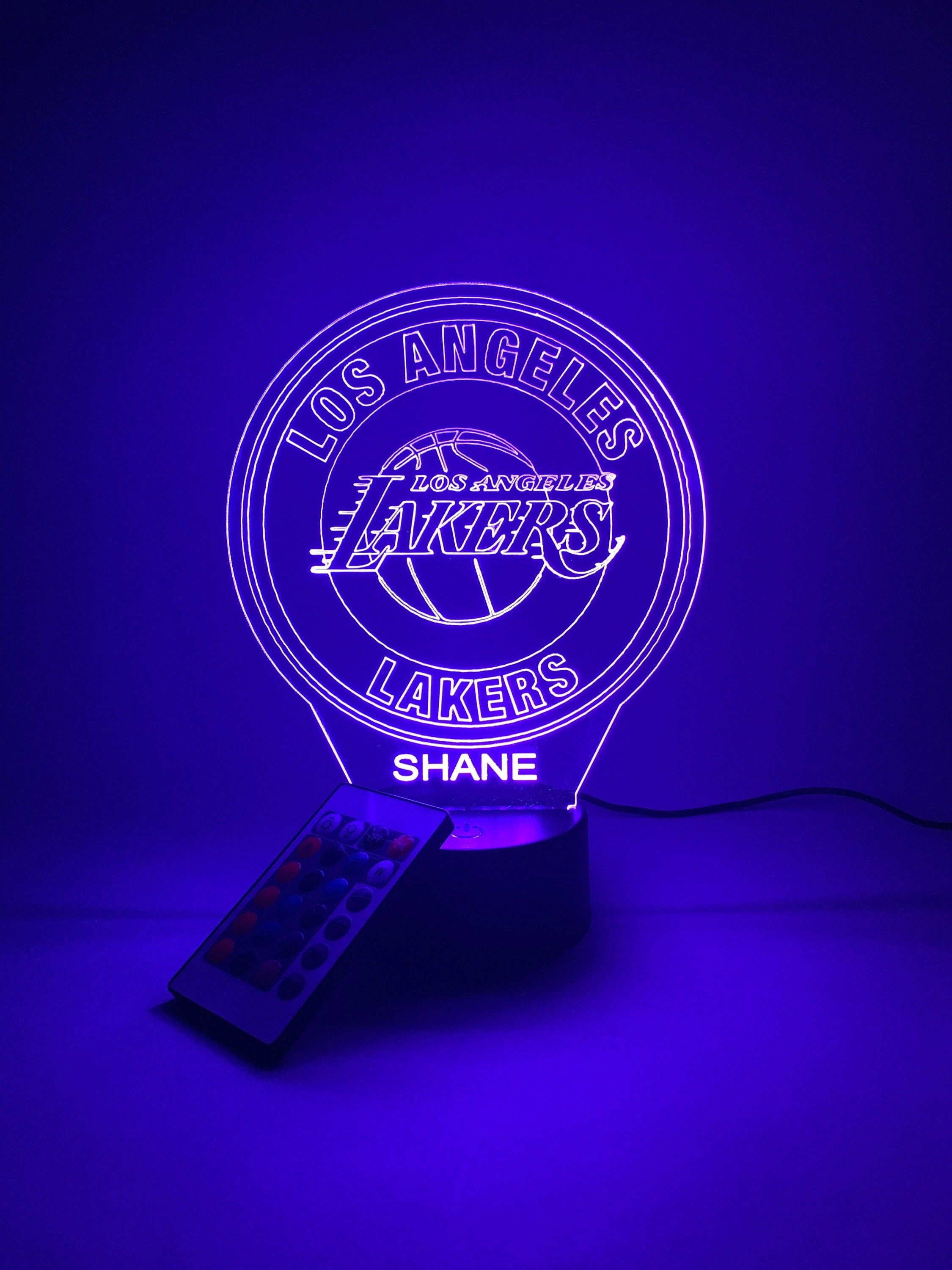 LA Lakers 3D Lamp Personalized