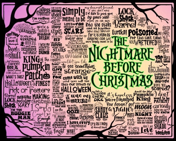 The Nightmare Before Christmas SVG, 72 files, The Nightmare Before Christmas PNG, Nightmare Before Christmas Digital, Nightmare Before Xmas