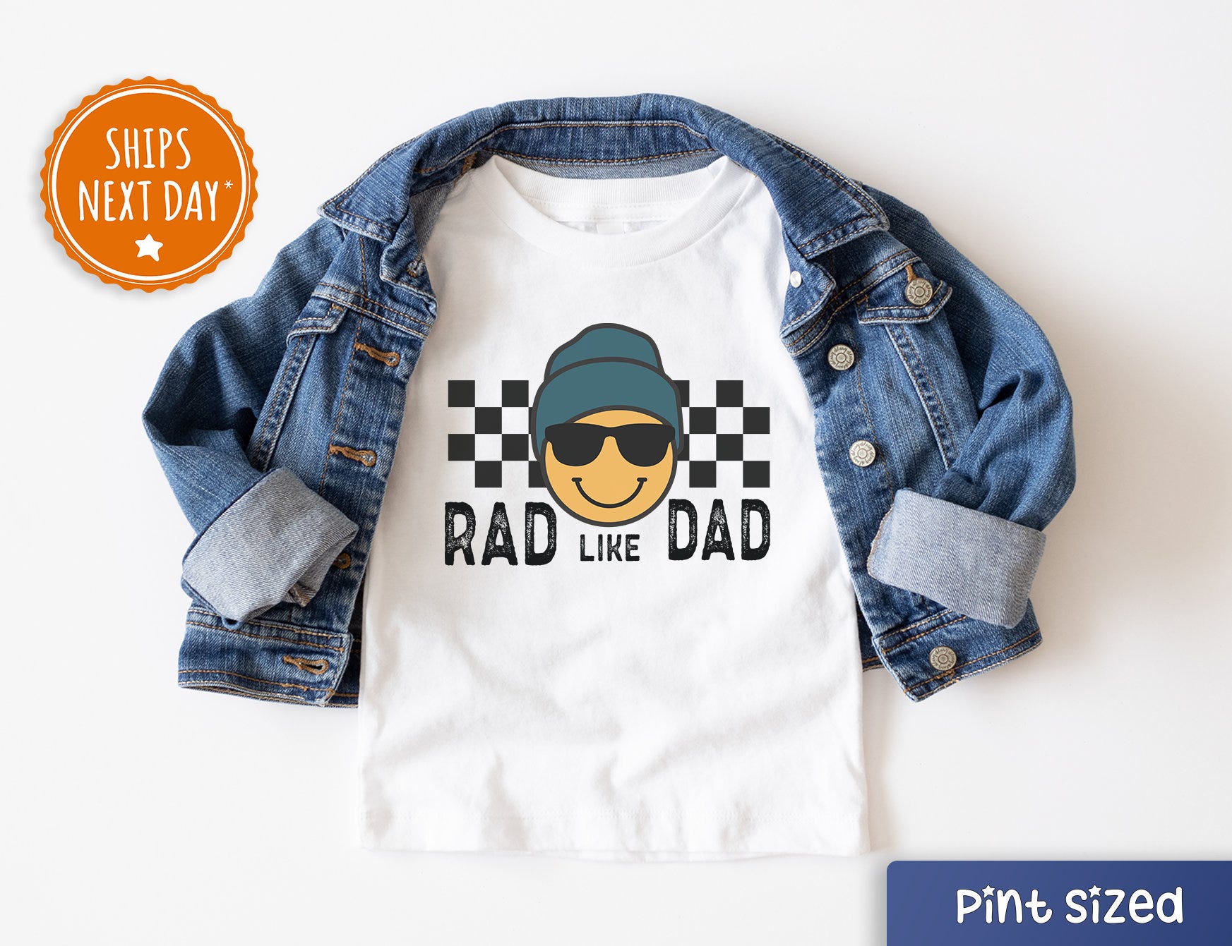 Rad Like Dad Toddler Shirt - Retro Father