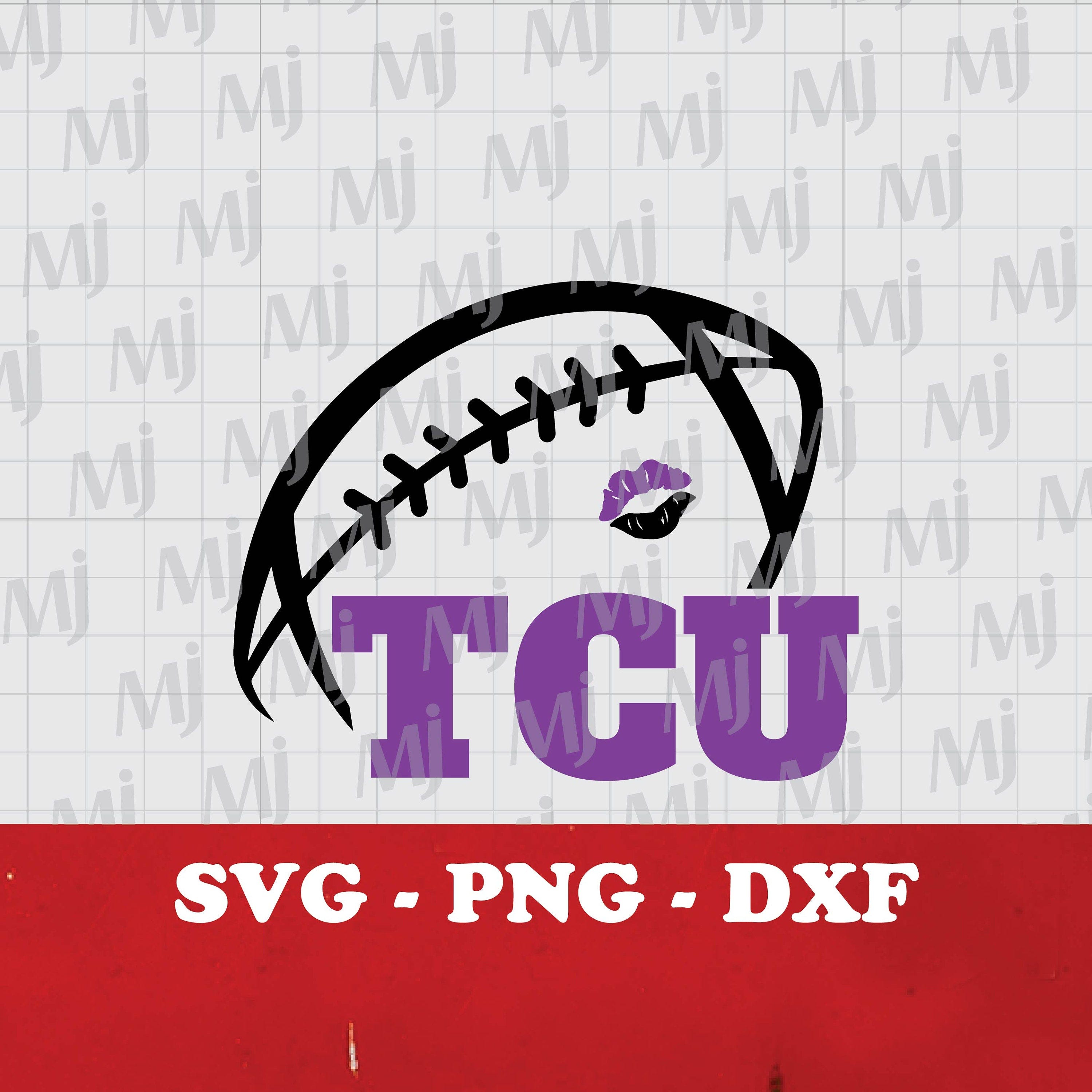 Tcu Football SVG, Funny Football Season SVG, Clipart for Cricut, kiss on Football SVG, frogs Team, Football quote Gift, Digital download