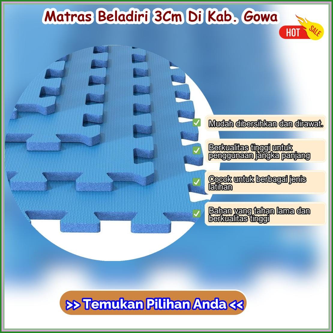 Matras Beladiri 3Cm Di Kab Gowa