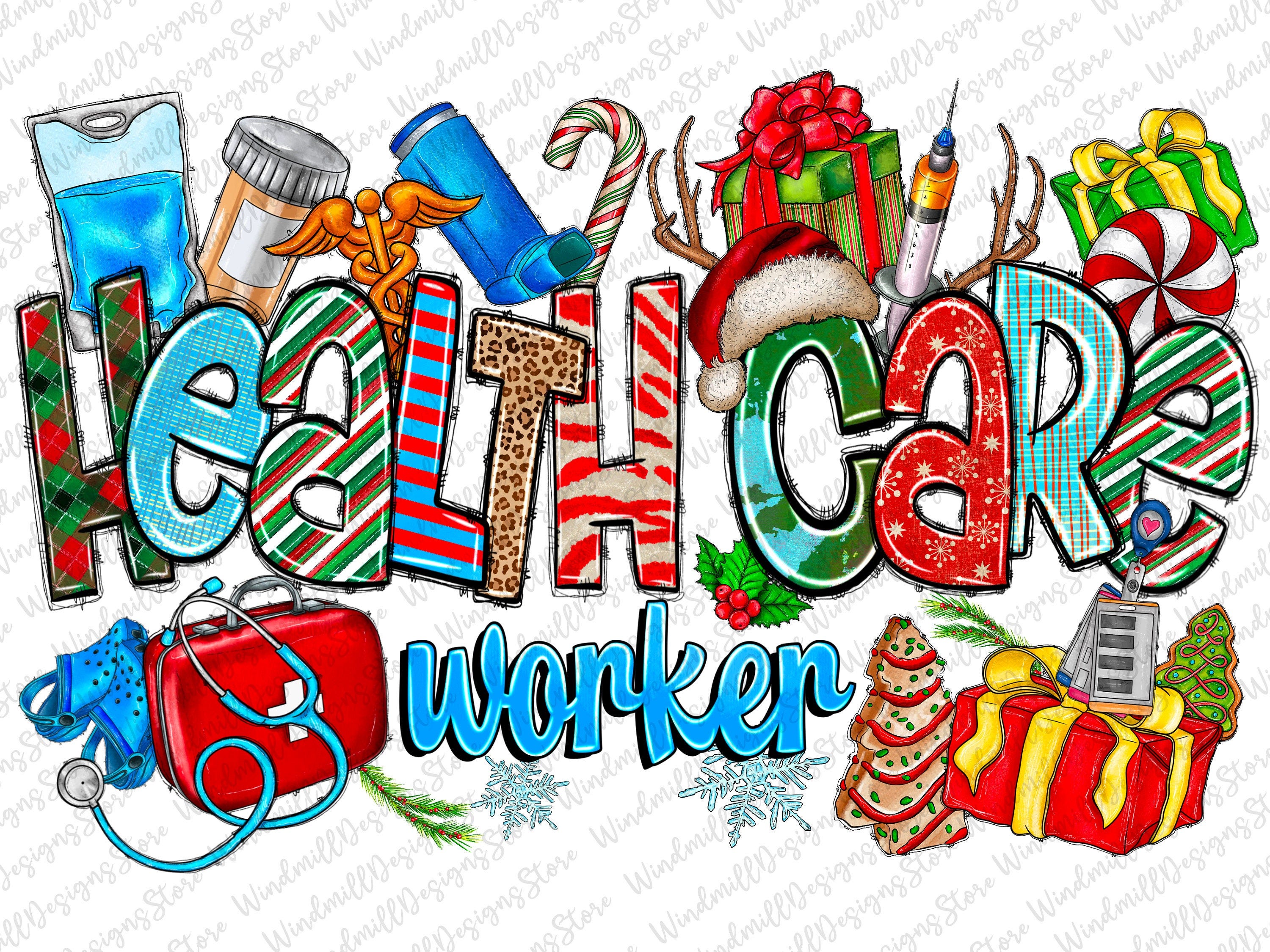 Health Care Worker Christmas Png Sublimation Design,Nurse Png, Christmas Png, Christmas Nurse,Fall Vibes Png,Nurse Life Png,Digital Download