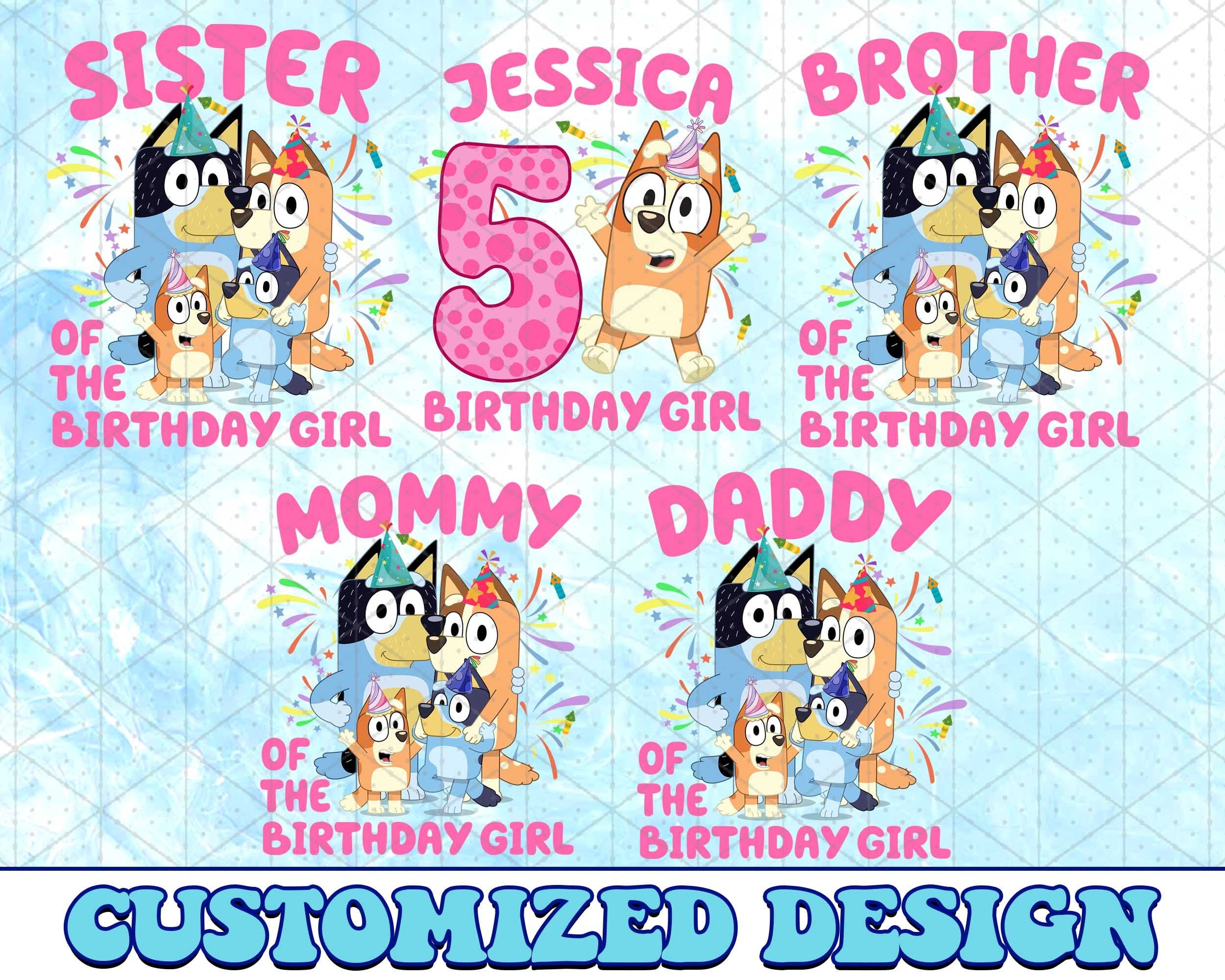 Bluey Bundle PNG, Bluey Family Birthday PNG, Bluey Birthday Png, Bluey Bingo Png, Bluey Mom Png, Bluey Dad Png, Bluey Friends Png, Bluey PNG