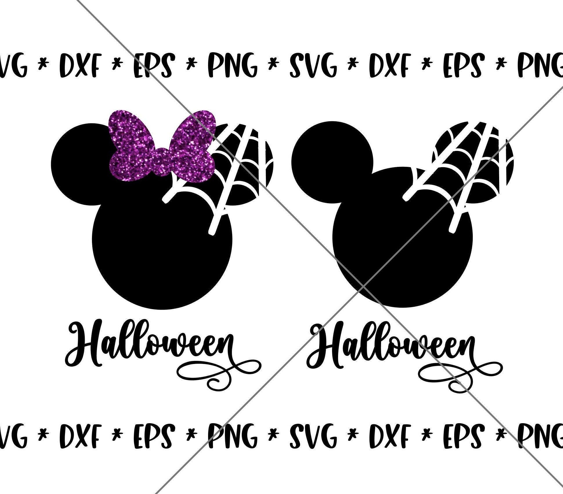 SALE!! Mouse Spider Halloween Party Mouse SVG Disney svgs DXF eps png Instant Download File Mickey Disney World Family Trip Silhouette--H28